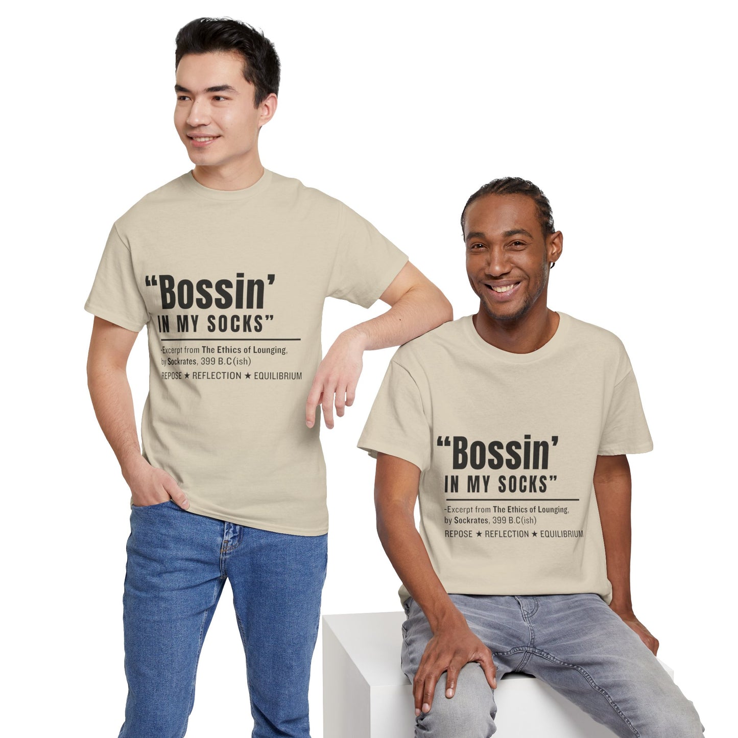 Virtuosoh Bossin' in My Socks Unisex Heavy Cotton T-shirt