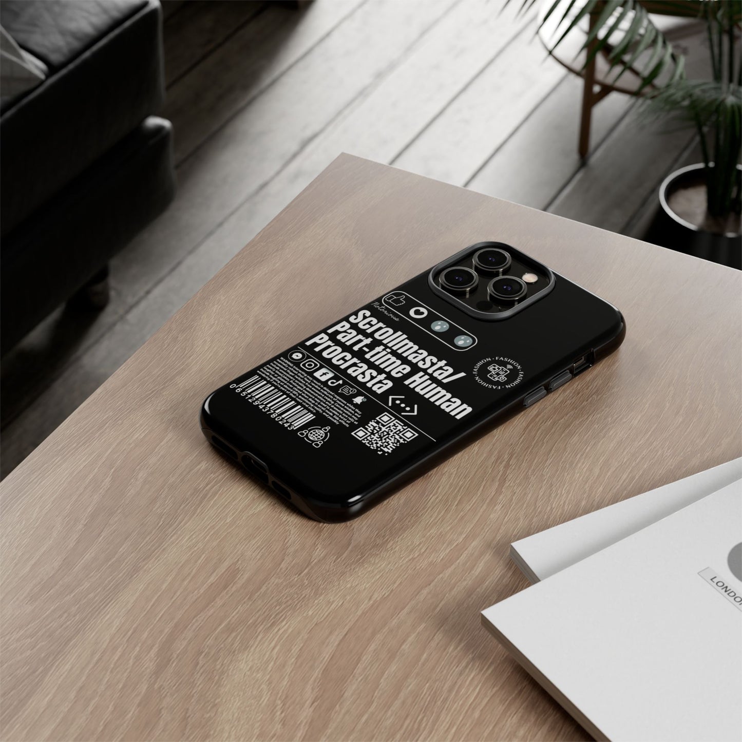Virtuosoh Scrollmasta Tough Phone Case for iPhone -Black