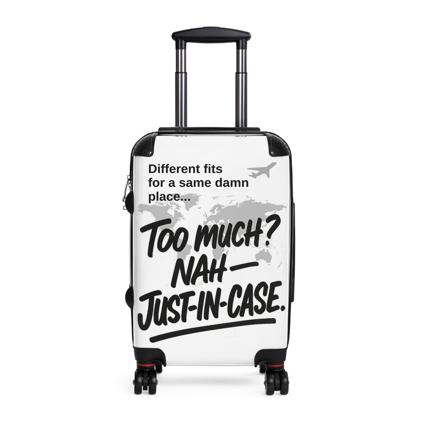 Virtuosoh Stylish Travel Suitcase - 'Too Much? Nah - Just-In-Case'