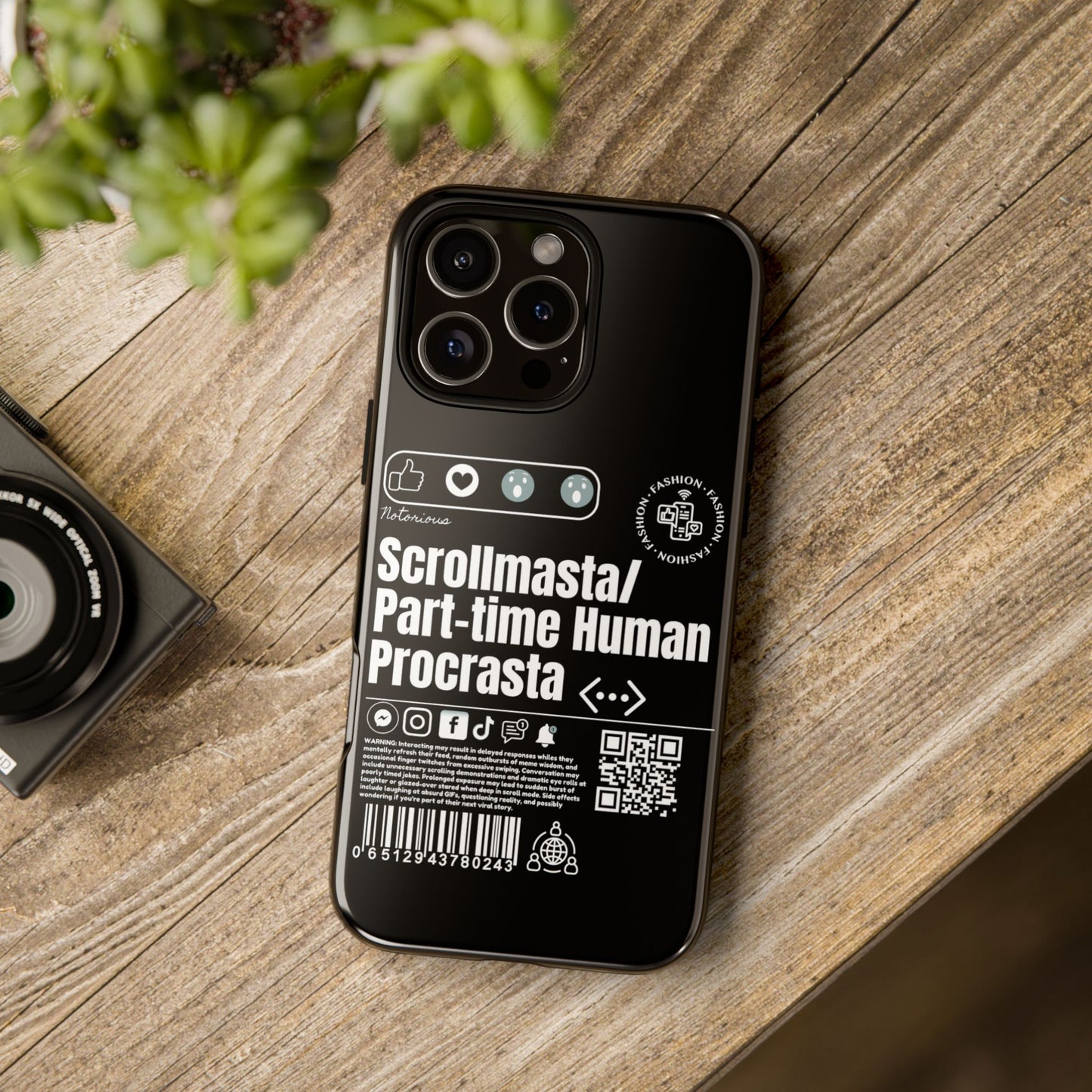 Virtuosoh Scrollmasta Tough Phone Case for iPhone -Black