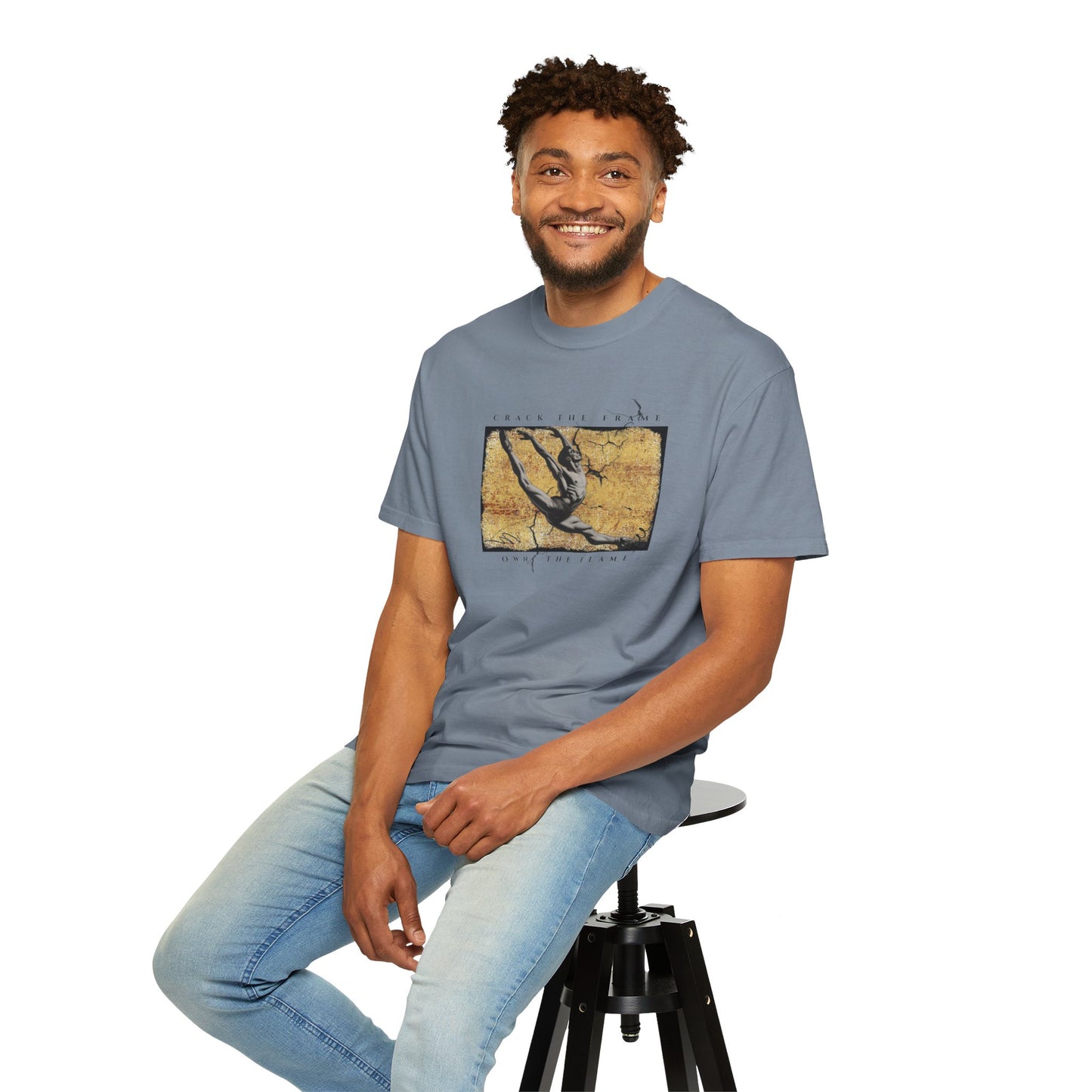 Virtuosoh Crack the Frame Own the Flame unisex T-shirt