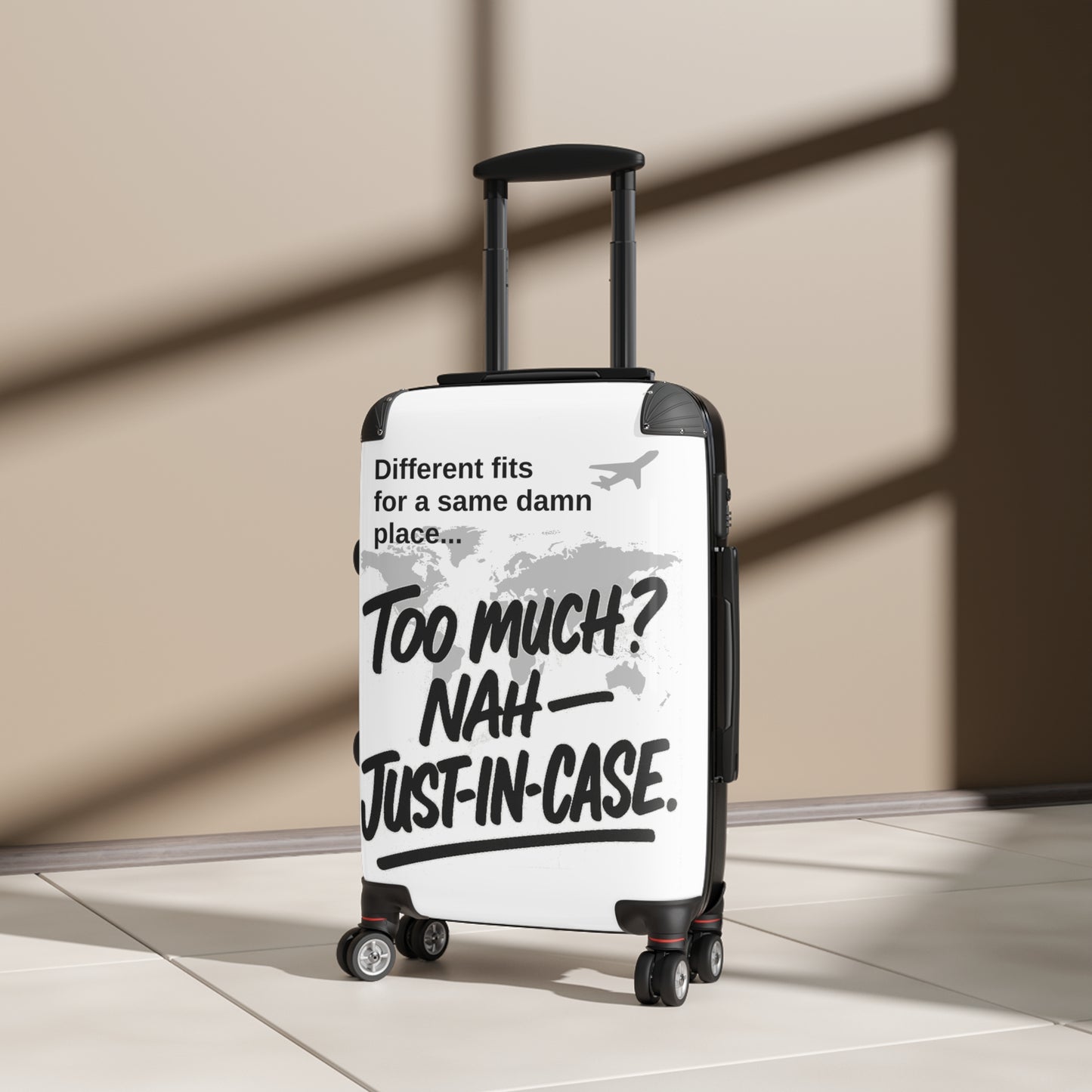 Virtuosoh Stylish Travel Suitcase - 'Too Much? Nah - Just-In-Case'