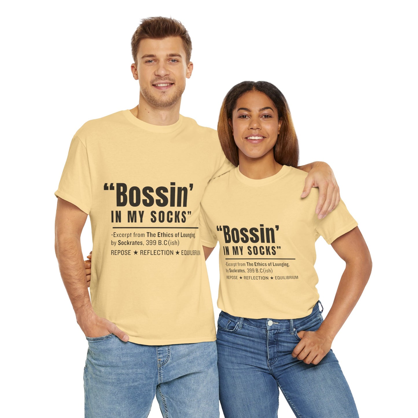 Virtuosoh Bossin' in My Socks Unisex Heavy Cotton T-shirt