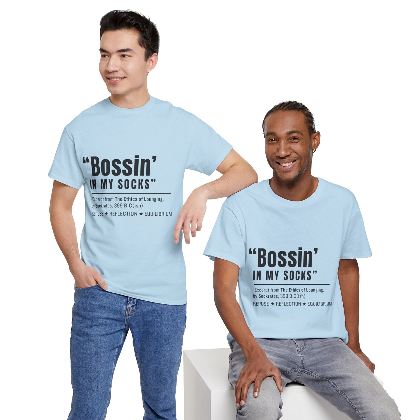 Virtuosoh Bossin' in My Socks Unisex Heavy Cotton T-shirt