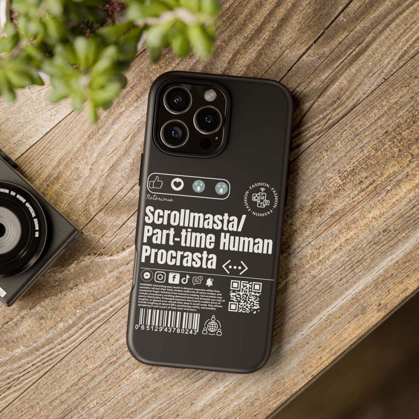 Virtuosoh Scrollmasta Tough Phone Case for iPhone -Black