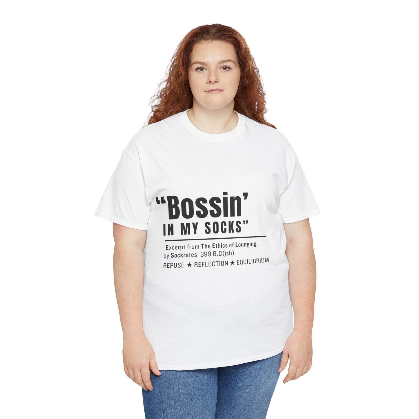 Virtuosoh Bossin' in My Socks Unisex Heavy Cotton T-shirt