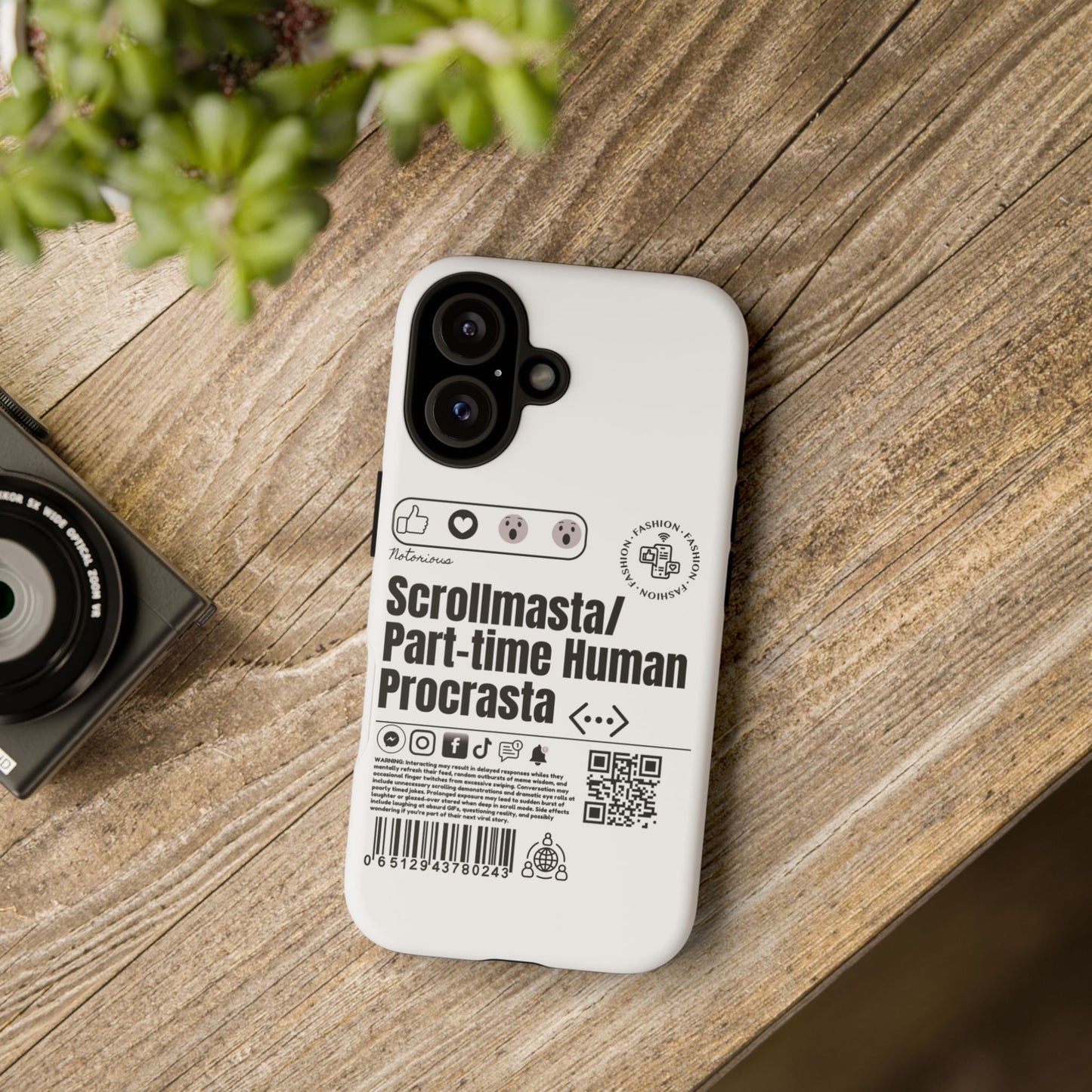 Virtuosoh Scrollmasta Tough Phone case for iPhone - White