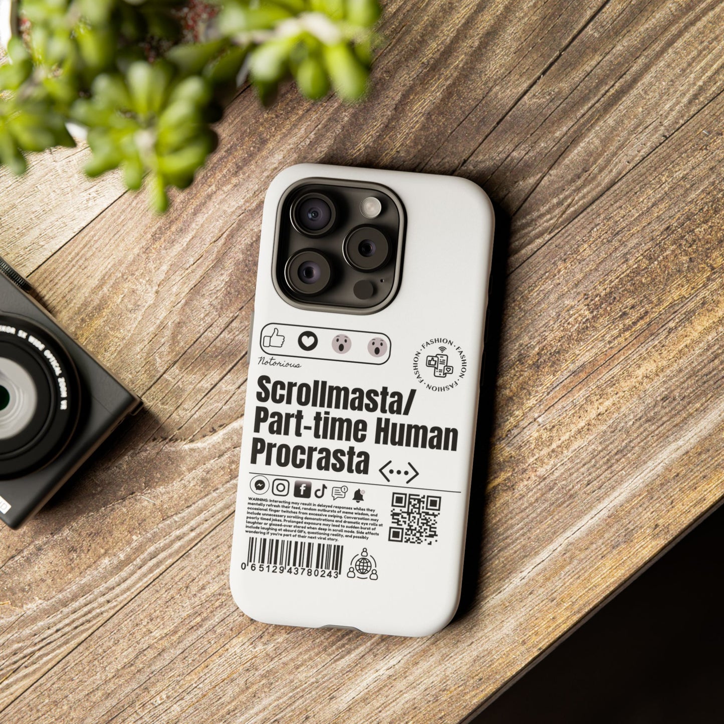 Virtuosoh Scrollmasta Tough Phone case for iPhone - White