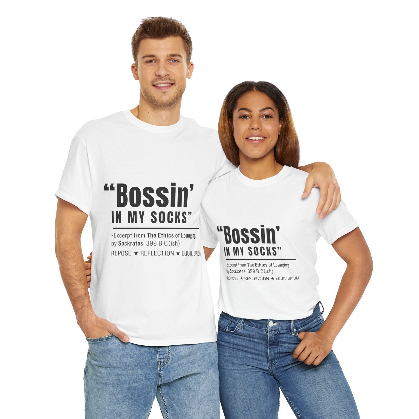 Virtuosoh Bossin' in My Socks Unisex Heavy Cotton T-shirt