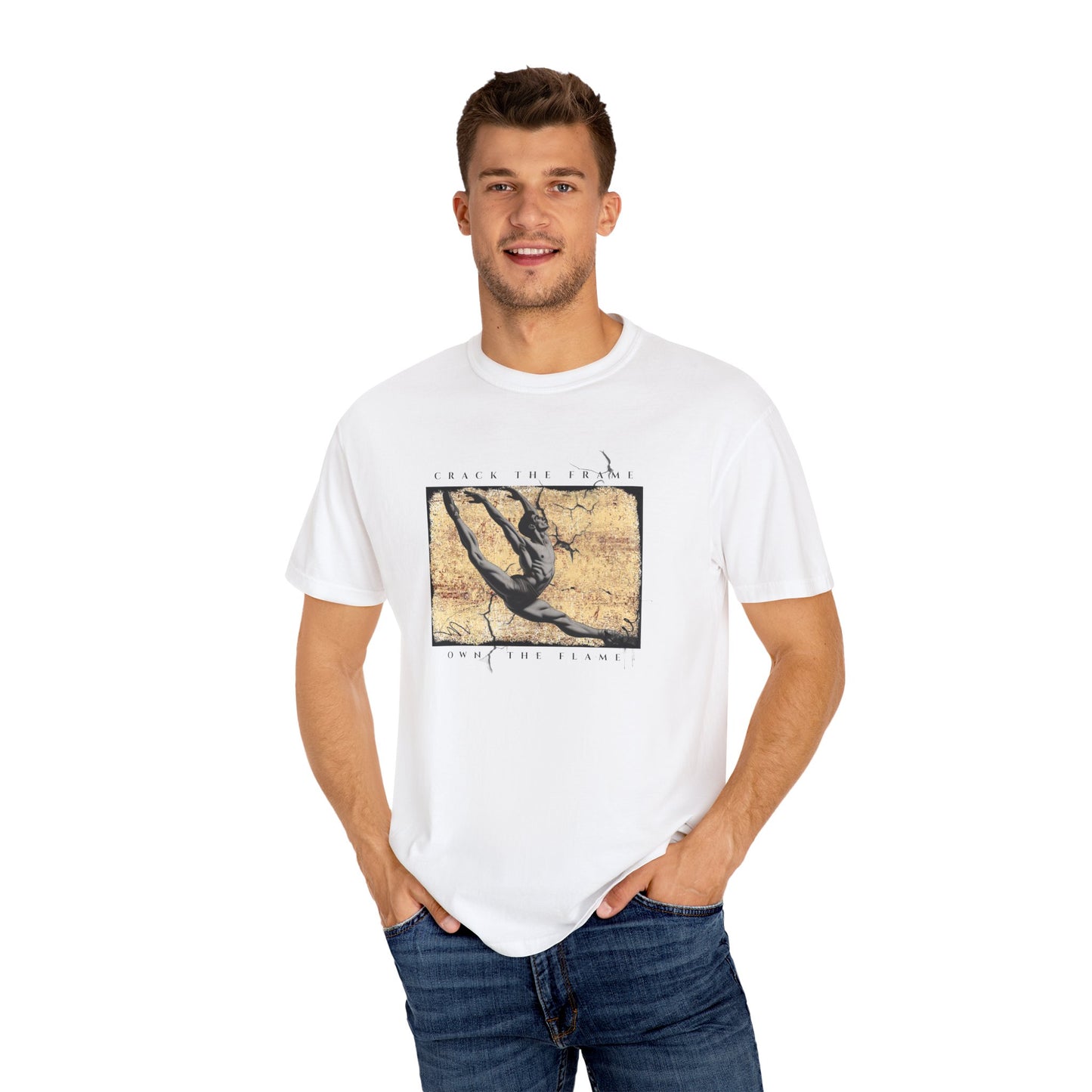 Virtuosoh Crack the Frame Own the Flame unisex T-shirt