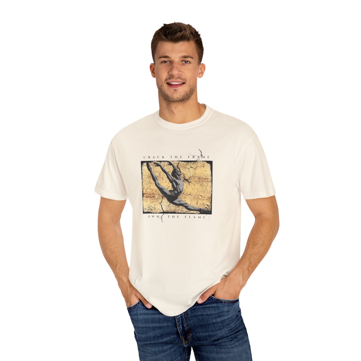 Virtuosoh Crack the Frame Own the Flame unisex T-shirt
