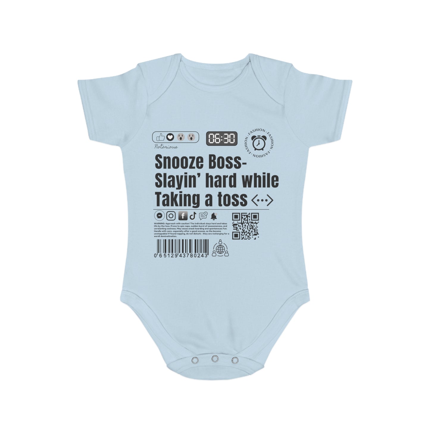 Virtuosoh Baby Snooze Boss Babysuit