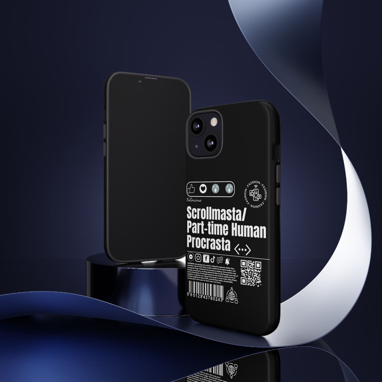 Virtuosoh Scrollmasta Tough Phone Case for iPhone -Black