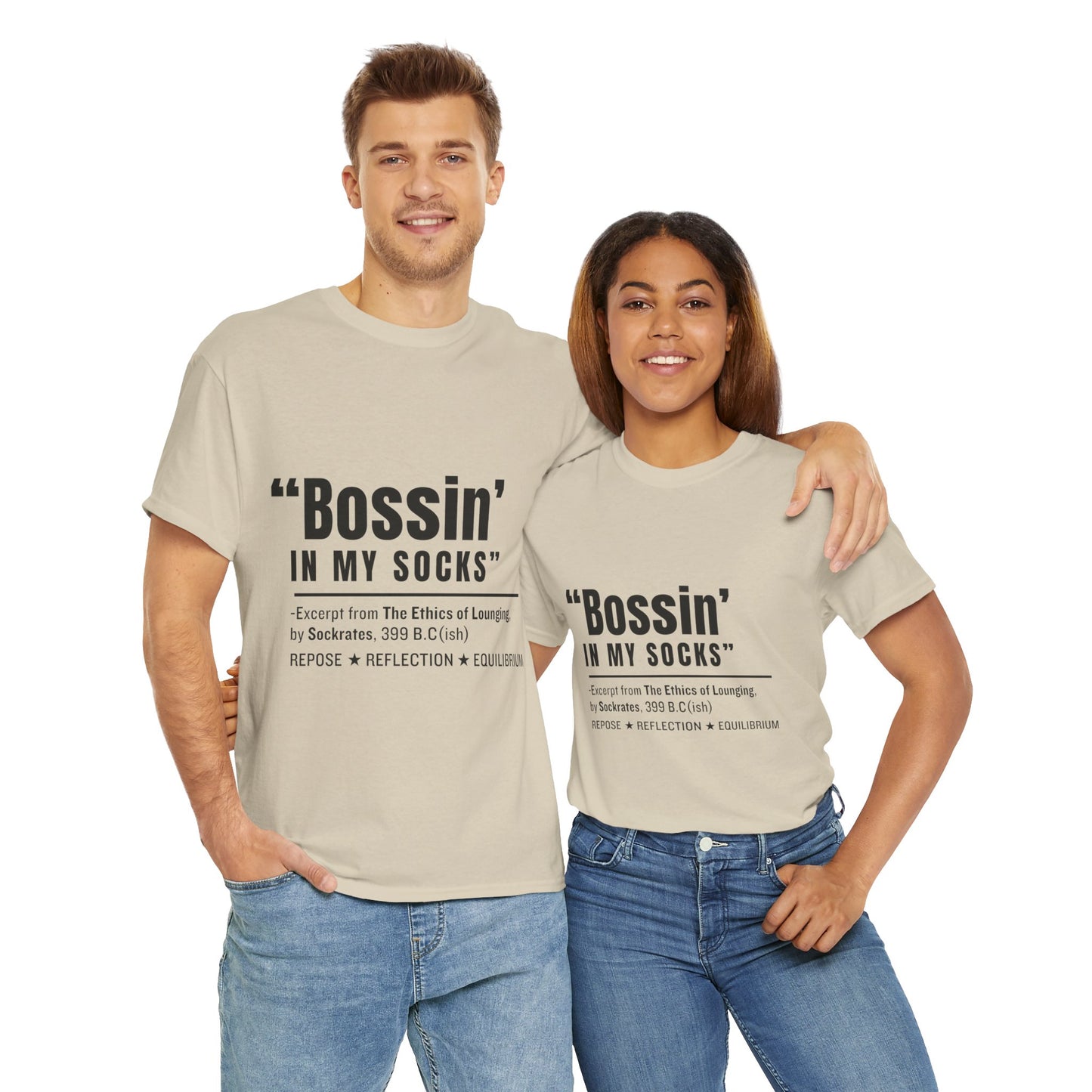 Virtuosoh Bossin' in My Socks Unisex Heavy Cotton T-shirt