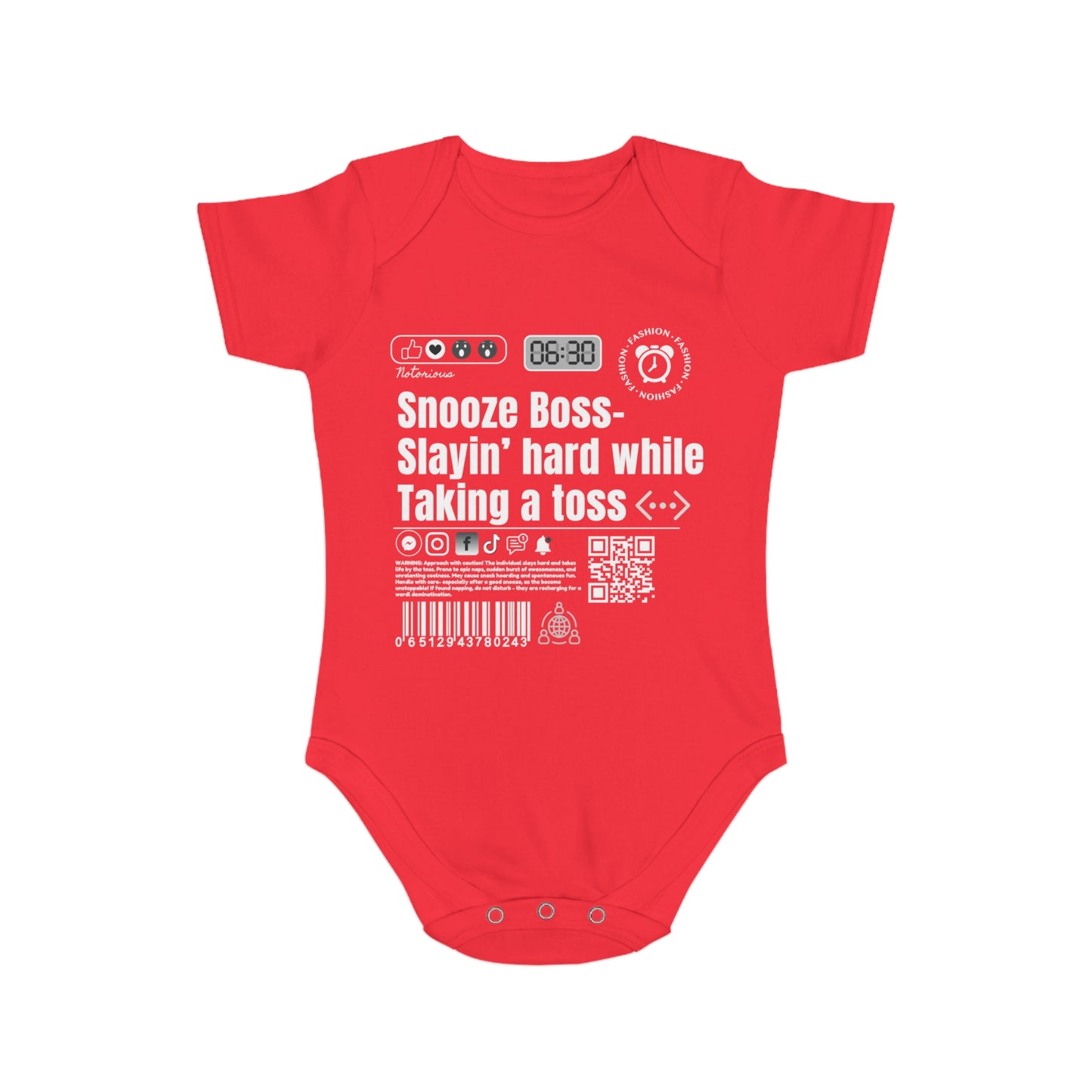 Virtuosoh Baby Snooze Boss Babysuit