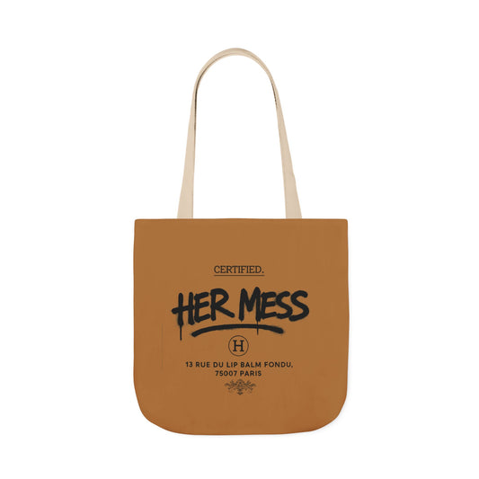 Virtuoso Canvas Tote Bag - "HER MESS" 18" x 18"