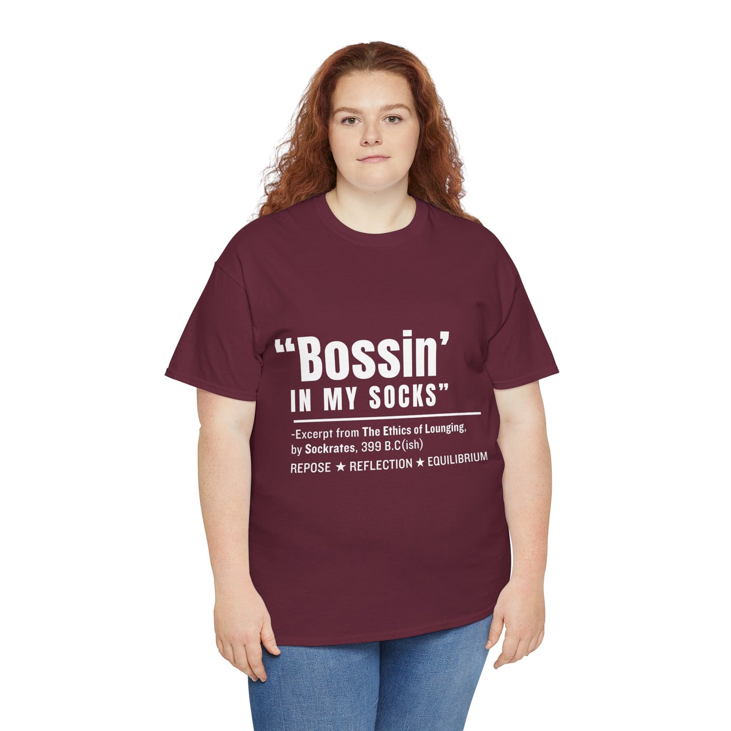 Virtuosoh Bossin' in My Socks Unisex Heavy Cotton T-shirt