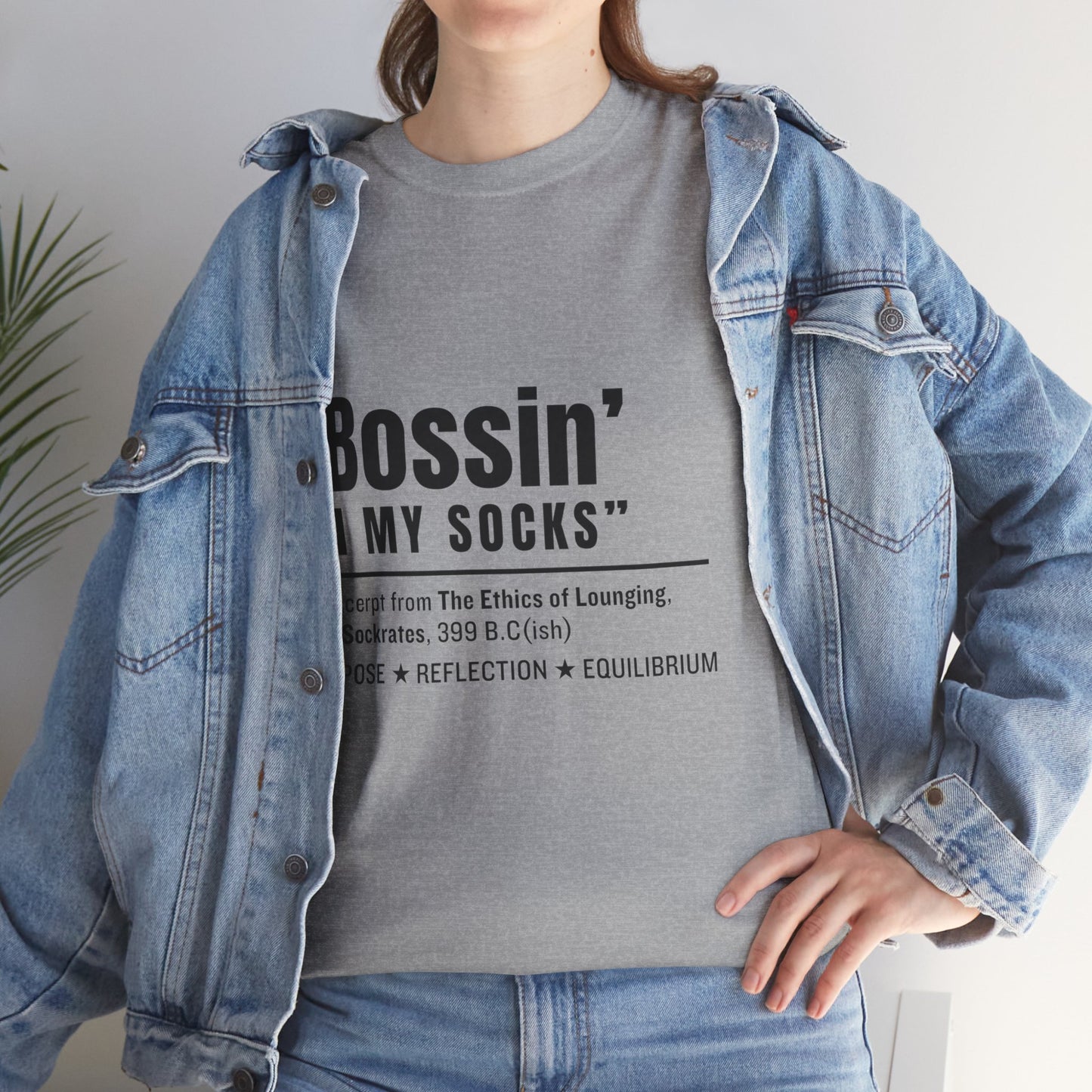 Virtuosoh Bossin' in My Socks Unisex Heavy Cotton T-shirt
