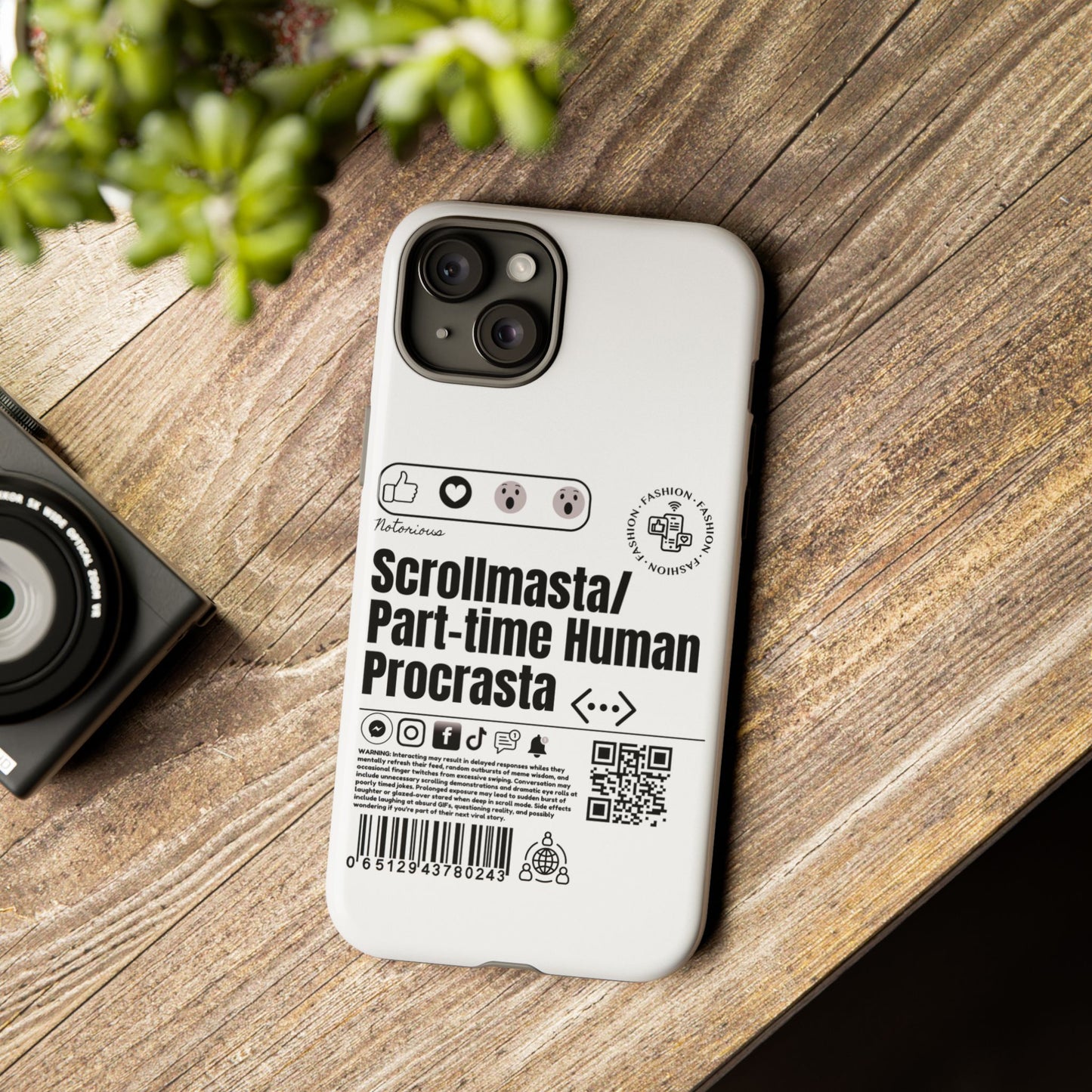 Virtuosoh Scrollmasta Tough Phone case for iPhone - White