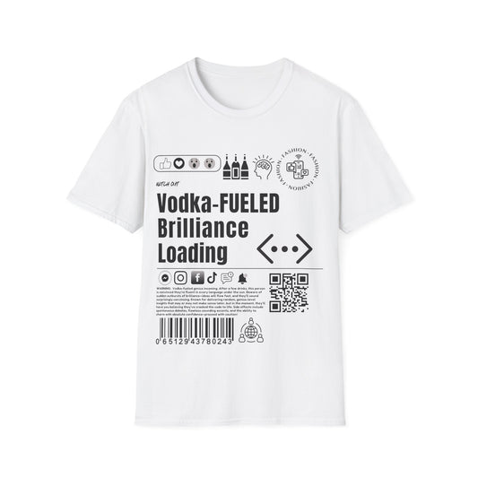 Virtuosoh Vodka Fueled Brilliance Loading soft style Unisex T-shirt