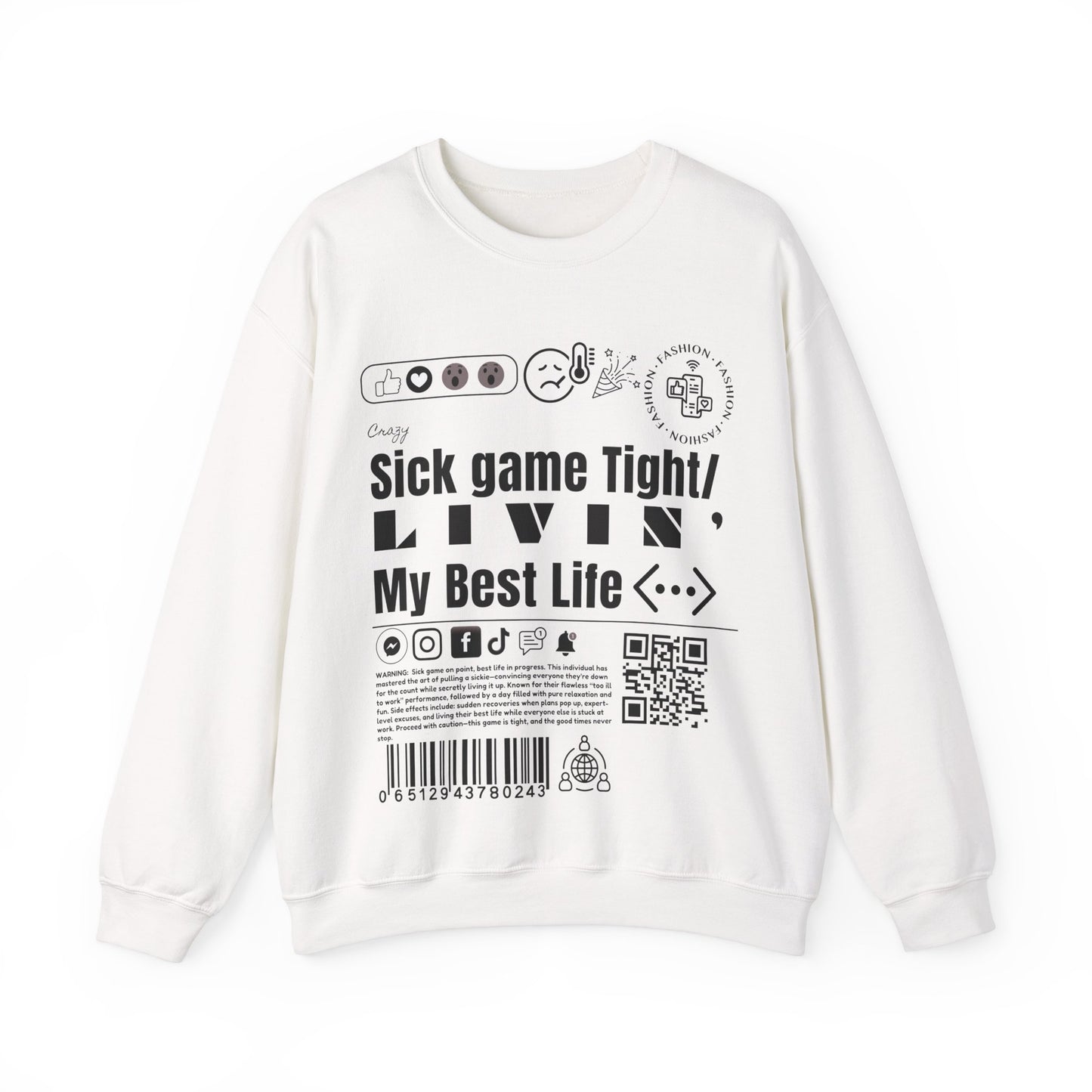 Virtuosoh Sick Game Tight Unisex Sweatshirt