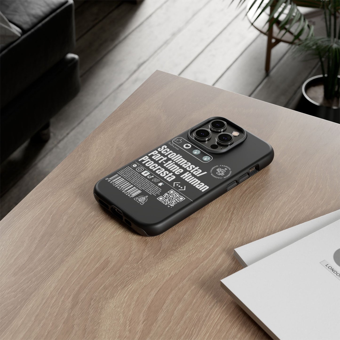 Virtuosoh Scrollmasta Tough Phone Case for iPhone -Black