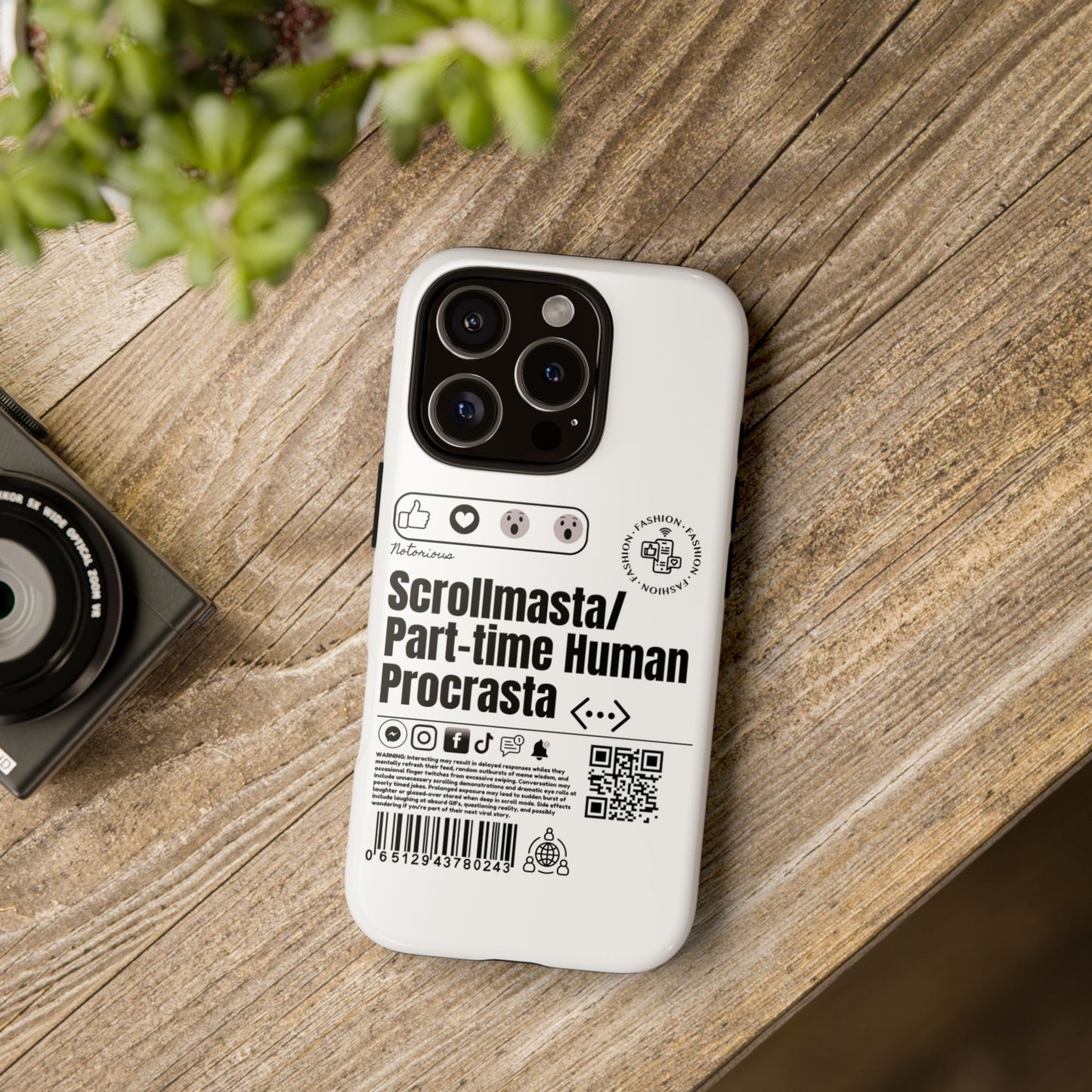 Virtuosoh Scrollmasta Tough Phone case for iPhone - White