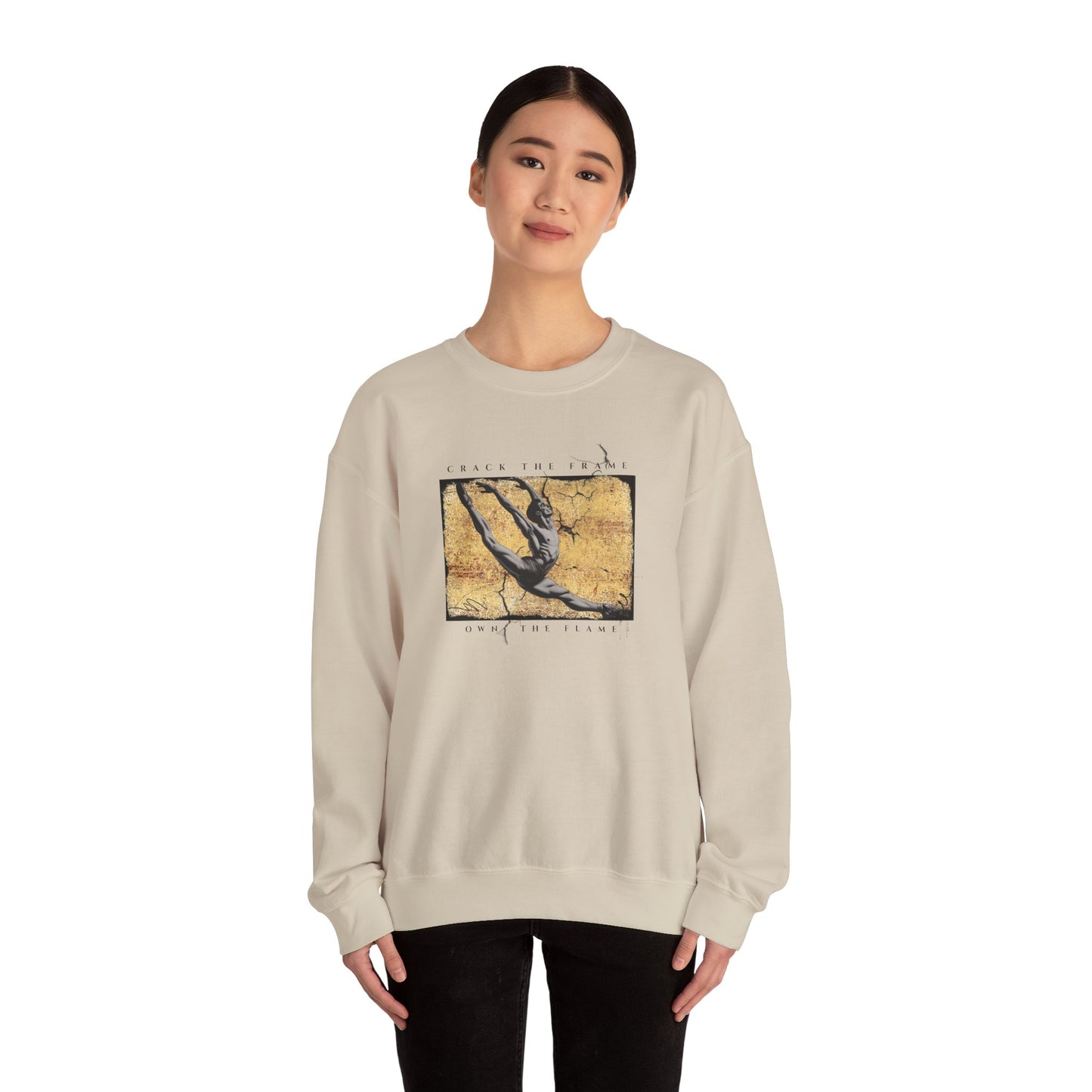 Virtuosoh Crack the Frame Own the Flame unisex sweatshirt