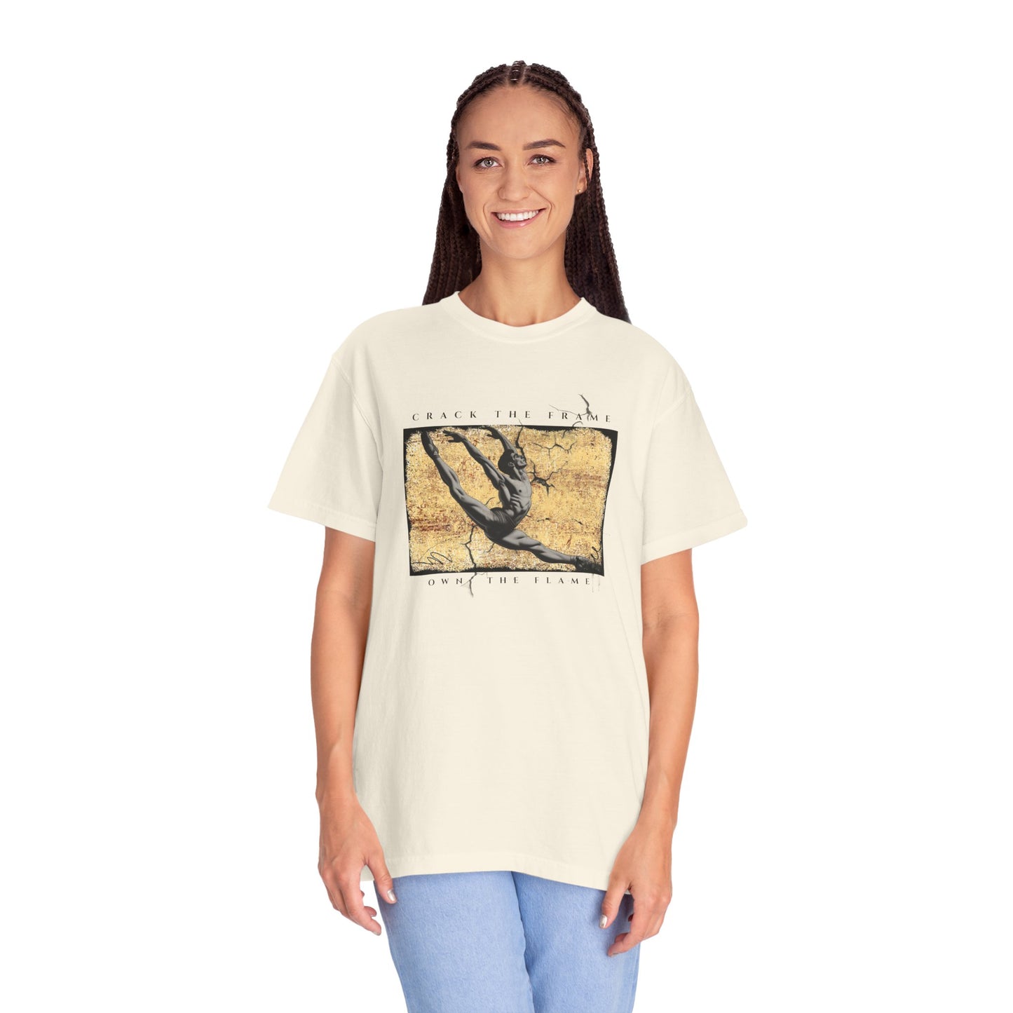 Virtuosoh Crack the Frame Own the Flame unisex T-shirt