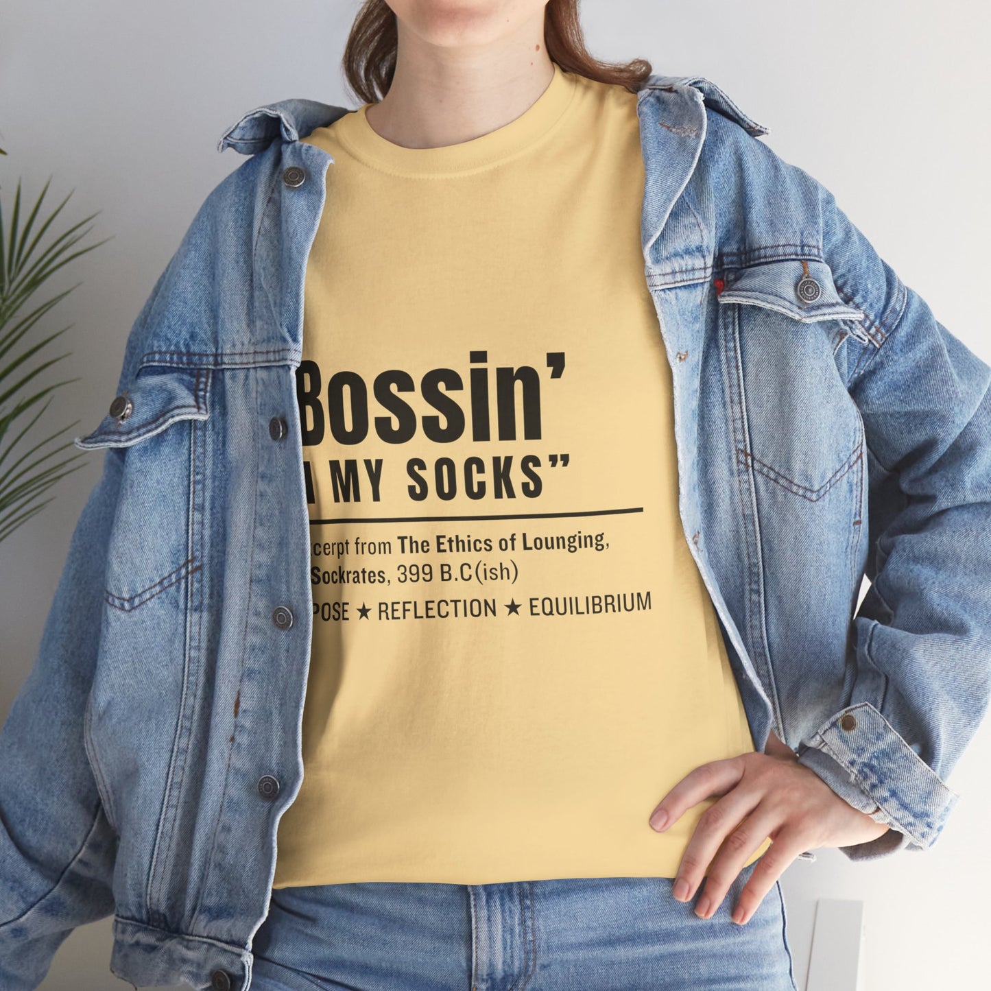 Virtuosoh Bossin' in My Socks Unisex Heavy Cotton T-shirt