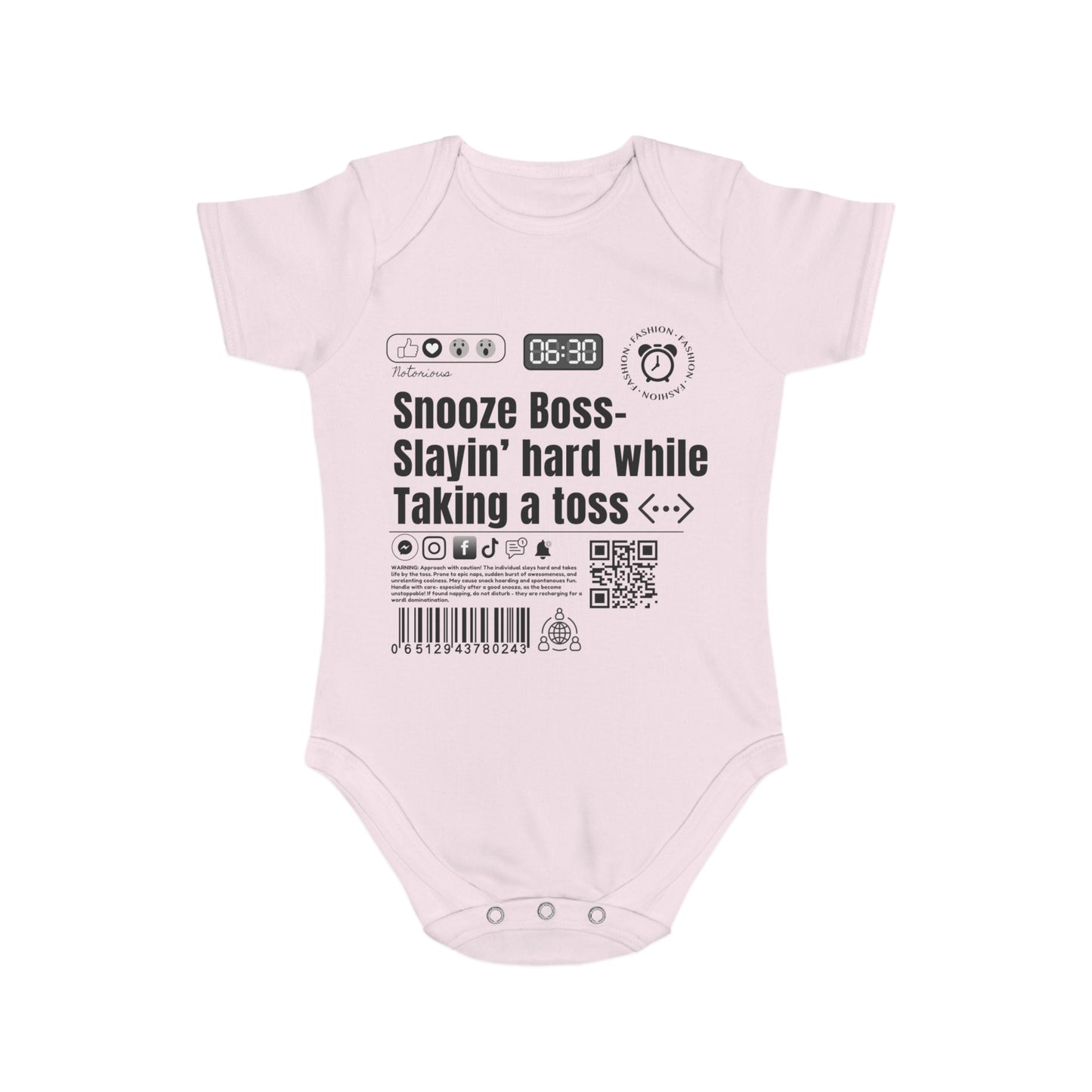 Virtuosoh Baby Snooze Boss Babysuit