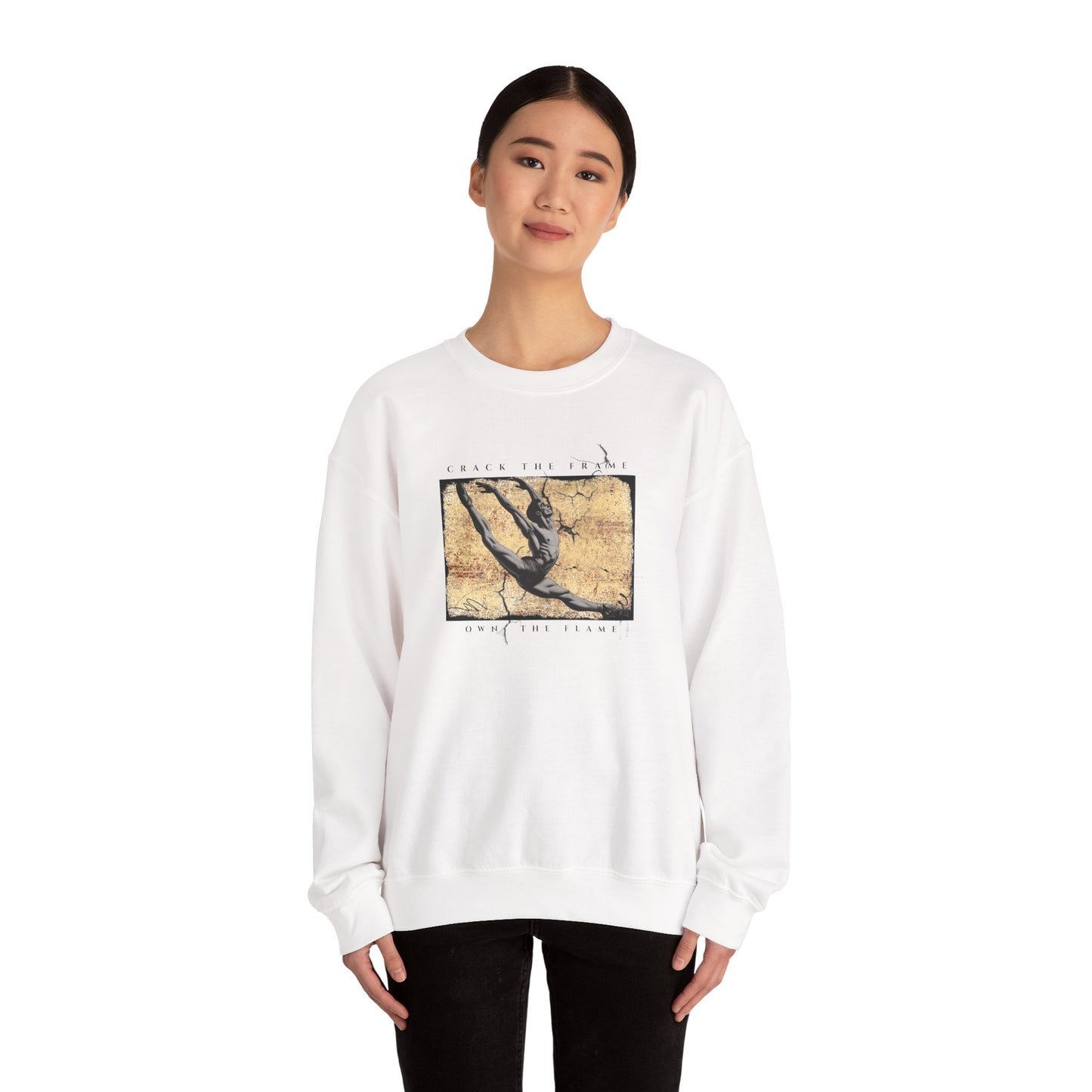 Virtuosoh Crack the Frame Own the Flame unisex sweatshirt
