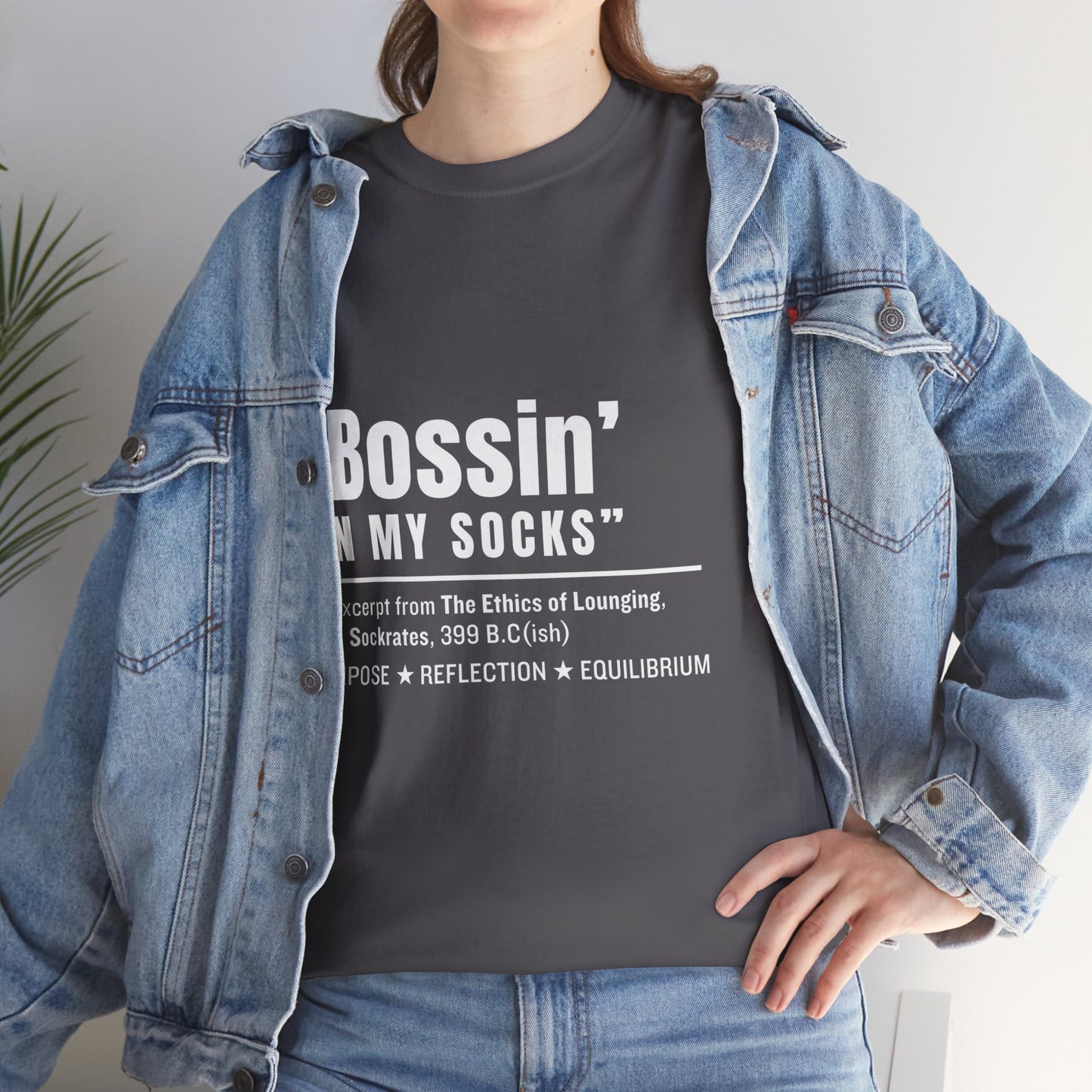 Virtuosoh Bossin' in My Socks Unisex Heavy Cotton T-shirt