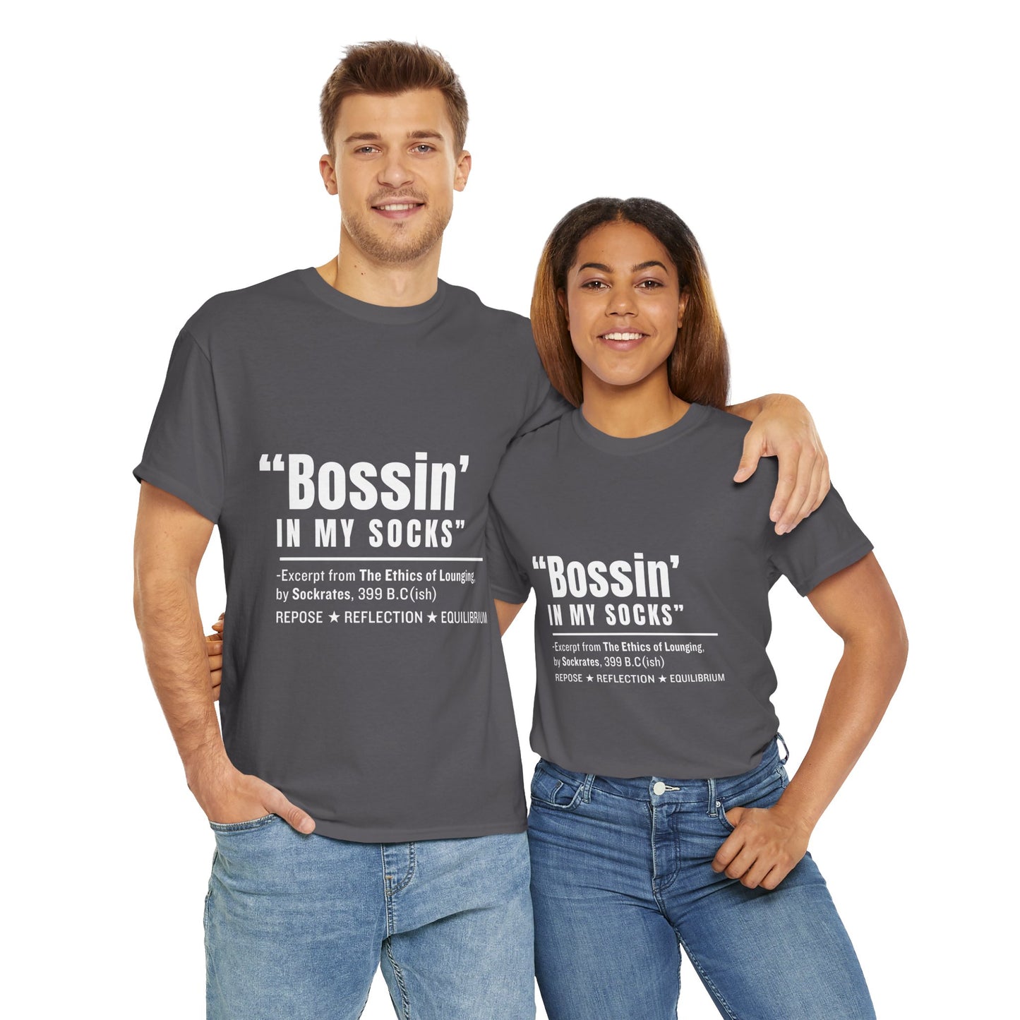 Virtuosoh Bossin' in My Socks Unisex Heavy Cotton T-shirt