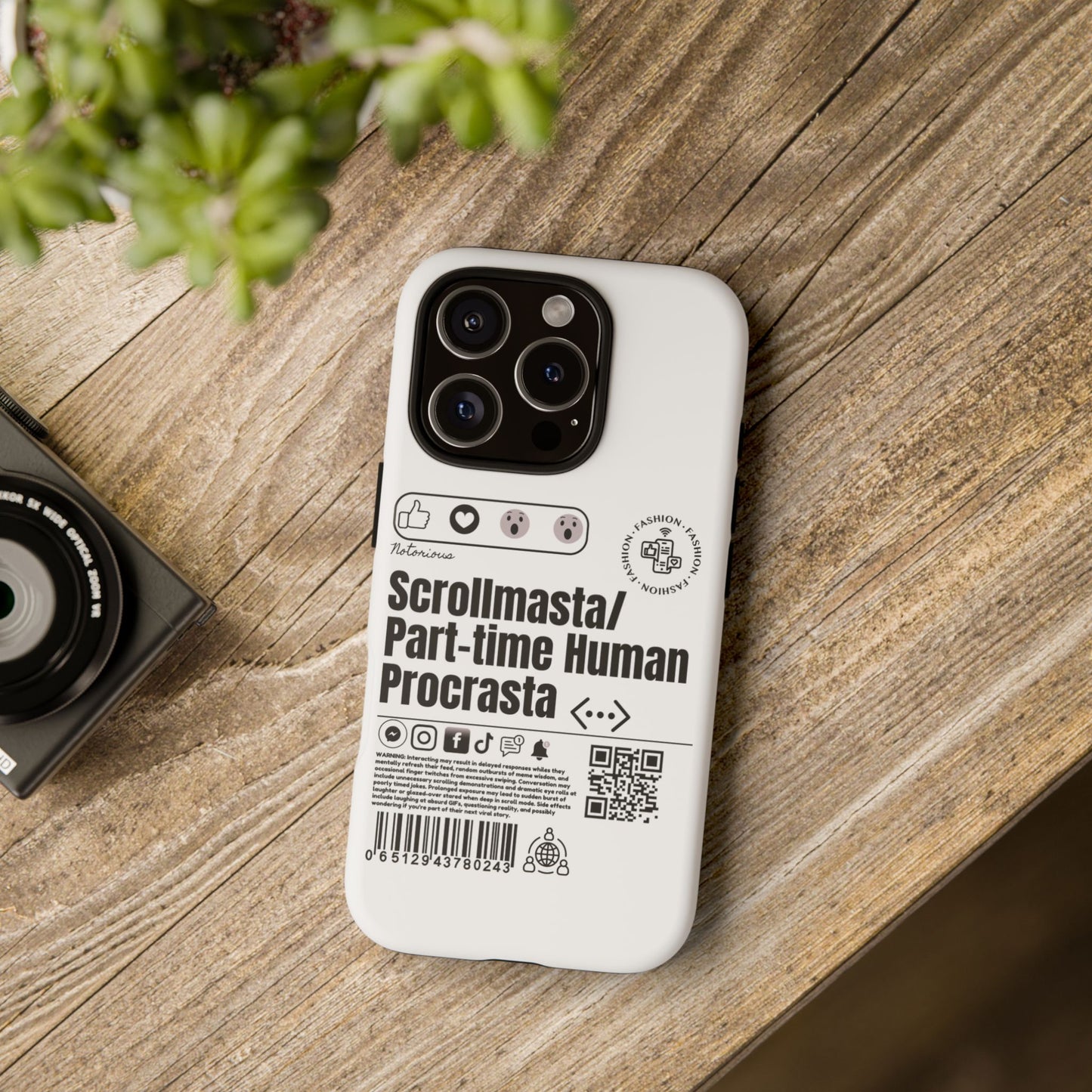 Virtuosoh Scrollmasta Tough Phone case for iPhone - White