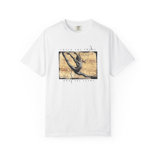 Virtuosoh Crack the Frame Own the Flame unisex T-shirt