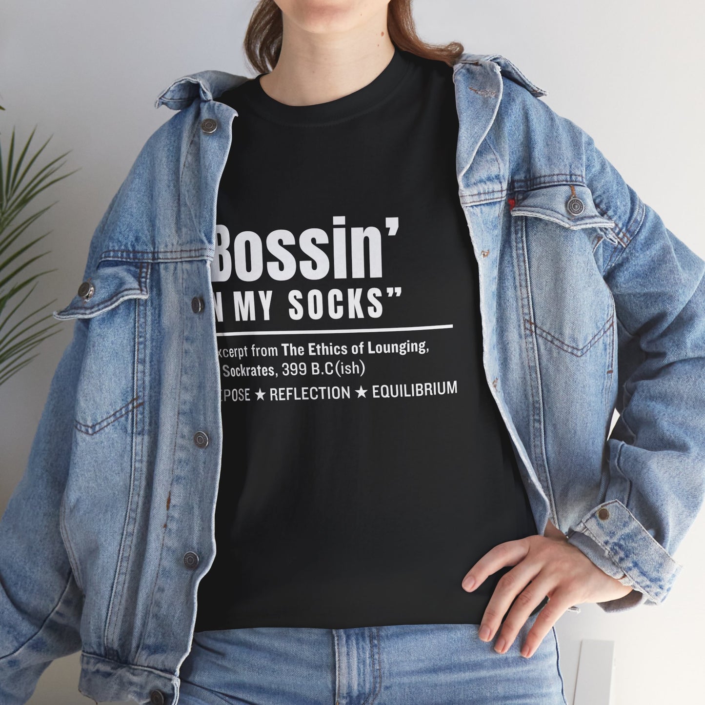 Virtuosoh Bossin' in My Socks Unisex Heavy Cotton T-shirt