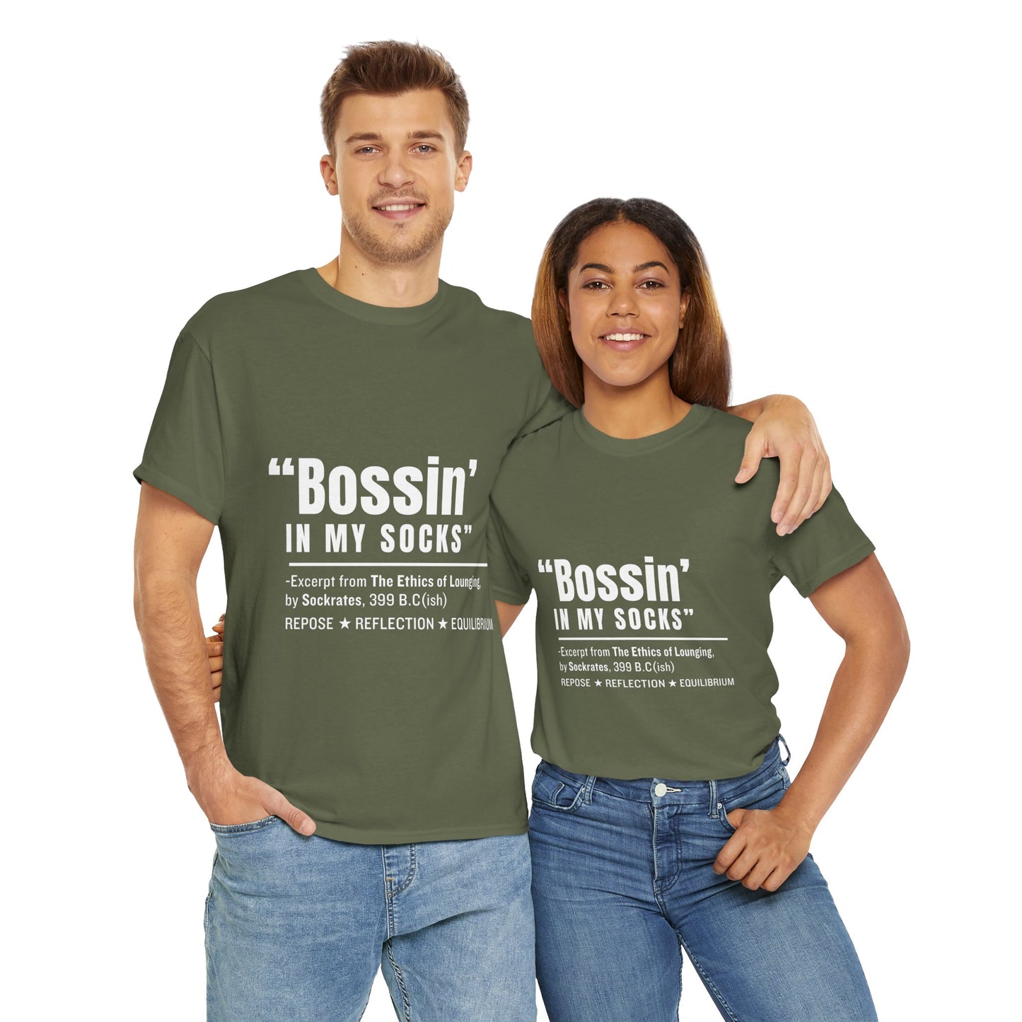 Virtuosoh Bossin' in My Socks Unisex Heavy Cotton T-shirt