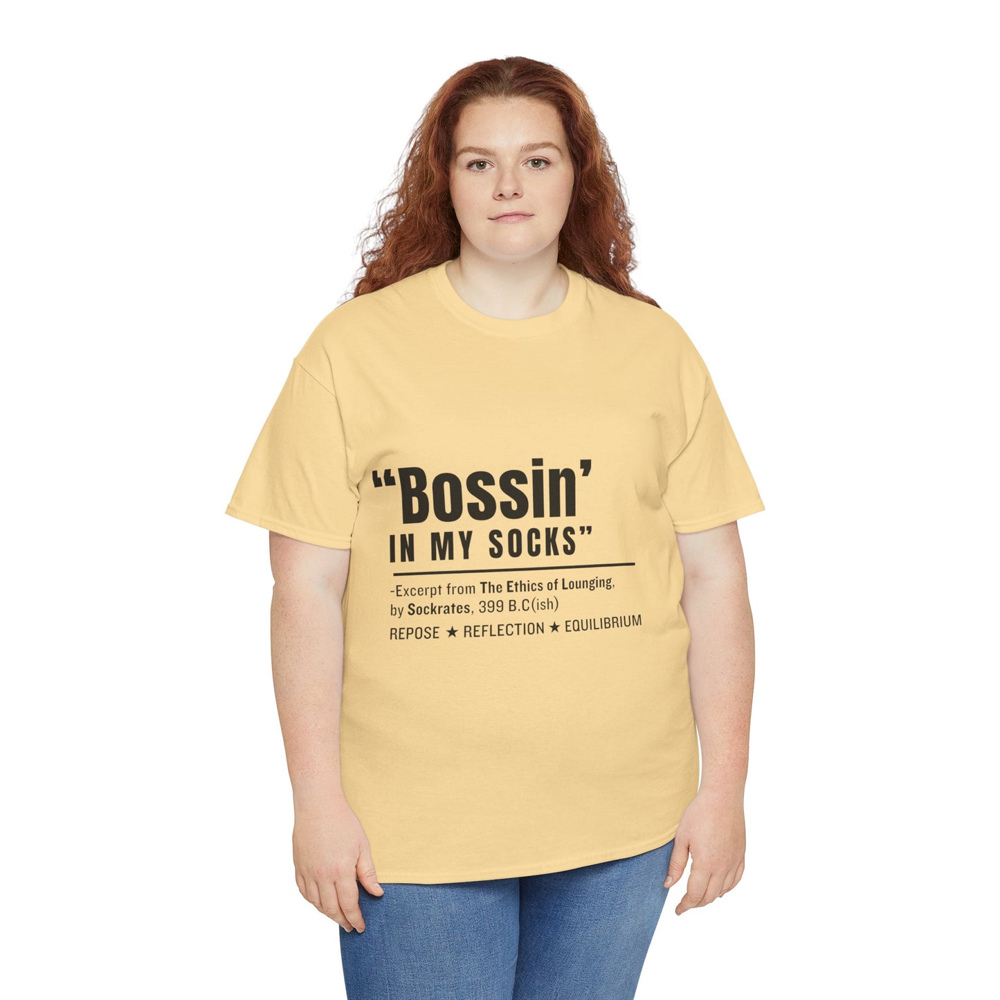 Virtuosoh Bossin' in My Socks Unisex Heavy Cotton T-shirt
