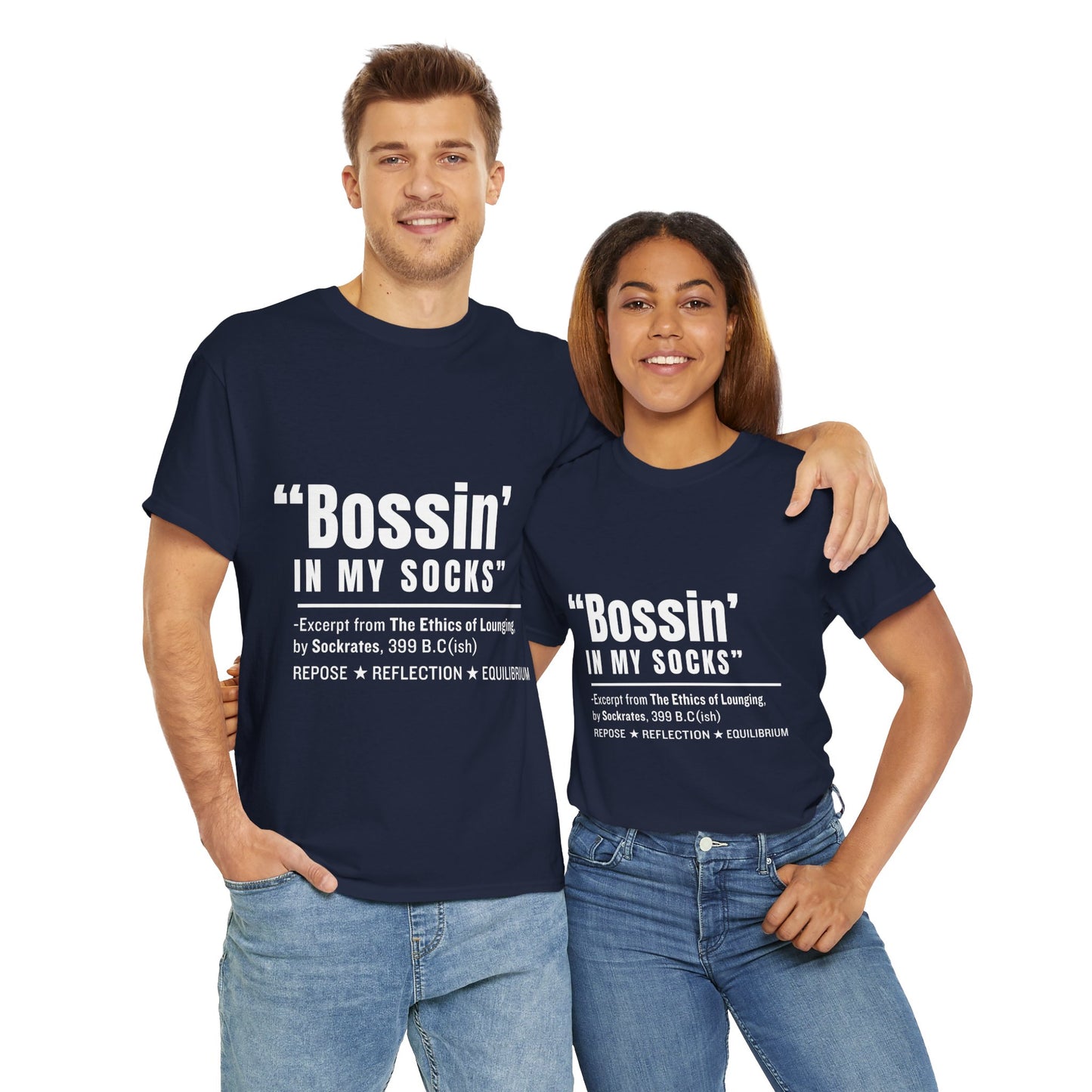 Virtuosoh Bossin' in My Socks Unisex Heavy Cotton T-shirt