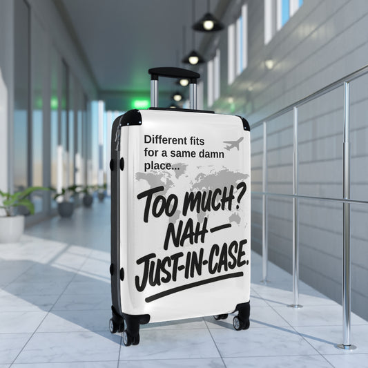 Virtuosoh Stylish Travel Suitcase - 'Too Much? Nah - Just-In-Case'