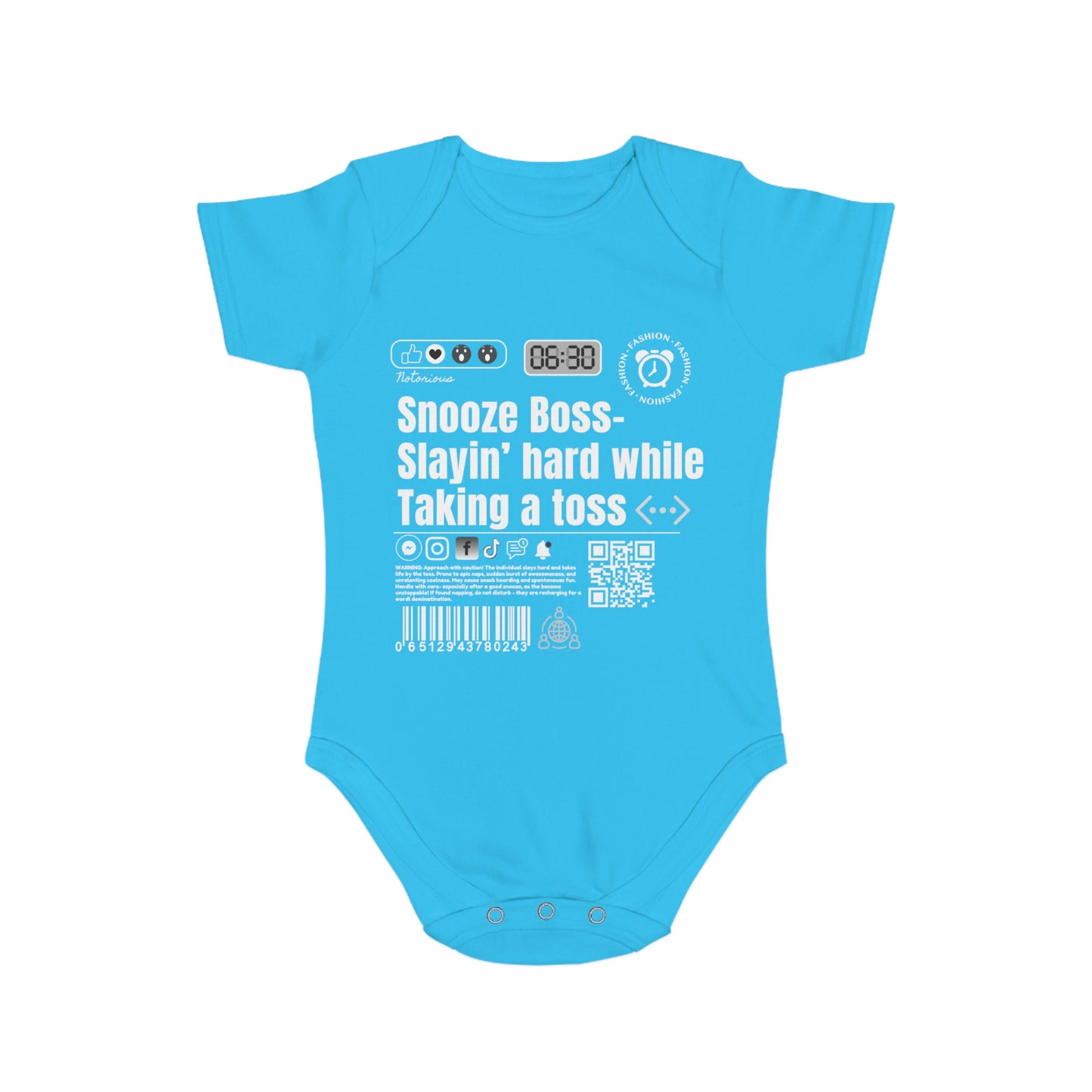 Virtuosoh Baby Snooze Boss Babysuit
