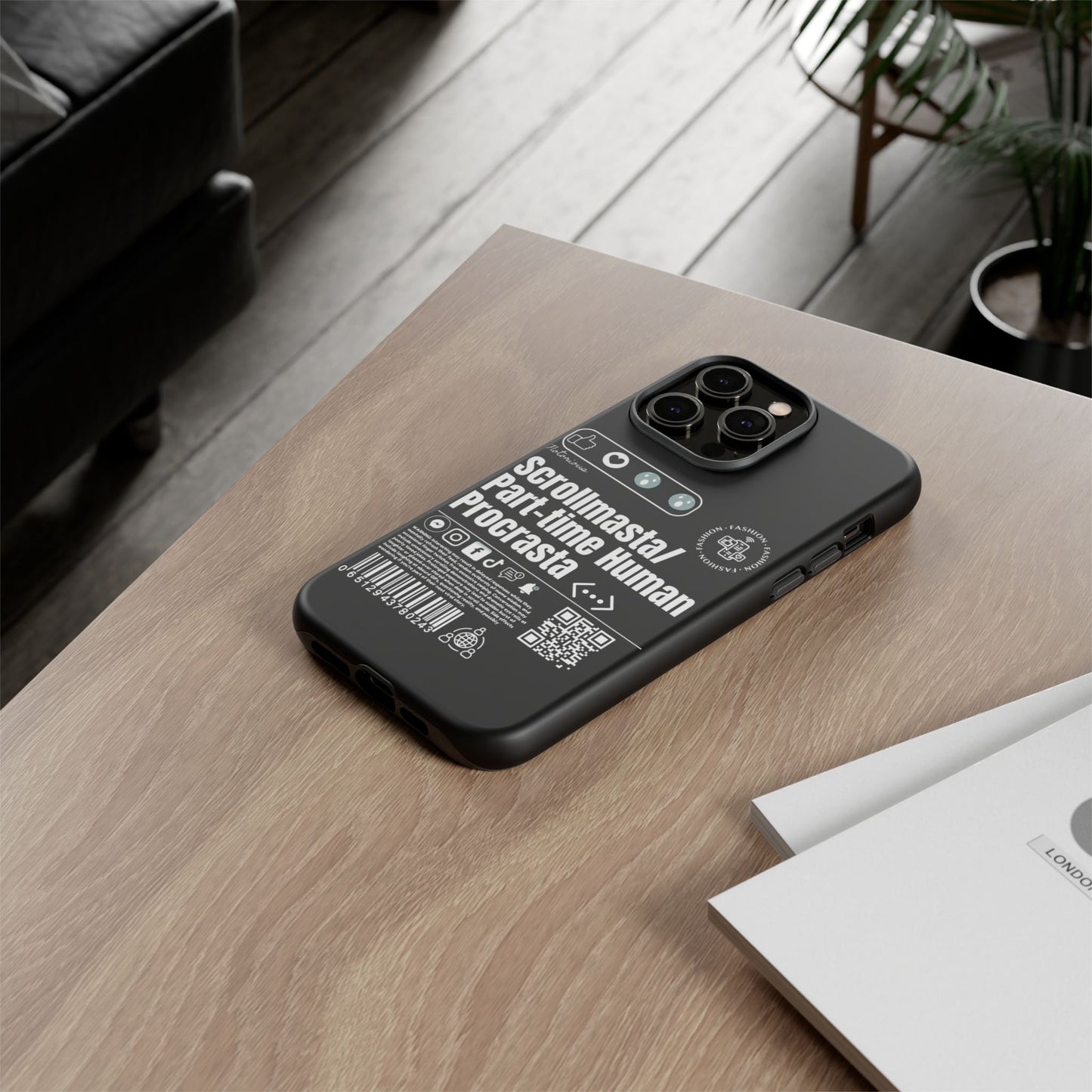Virtuosoh Scrollmasta Tough Phone Case for iPhone -Black