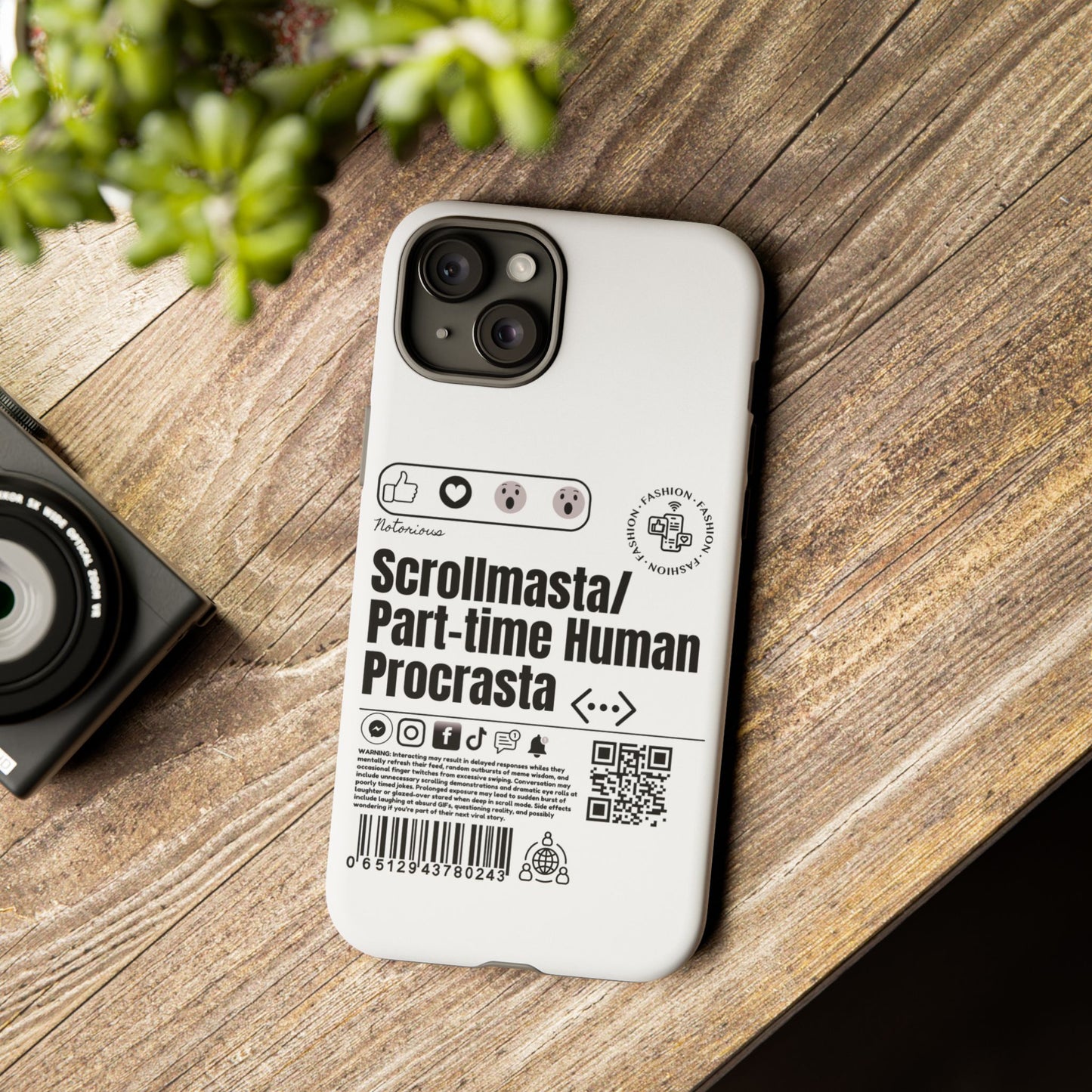 Virtuosoh Scrollmasta Tough Phone case for iPhone - White