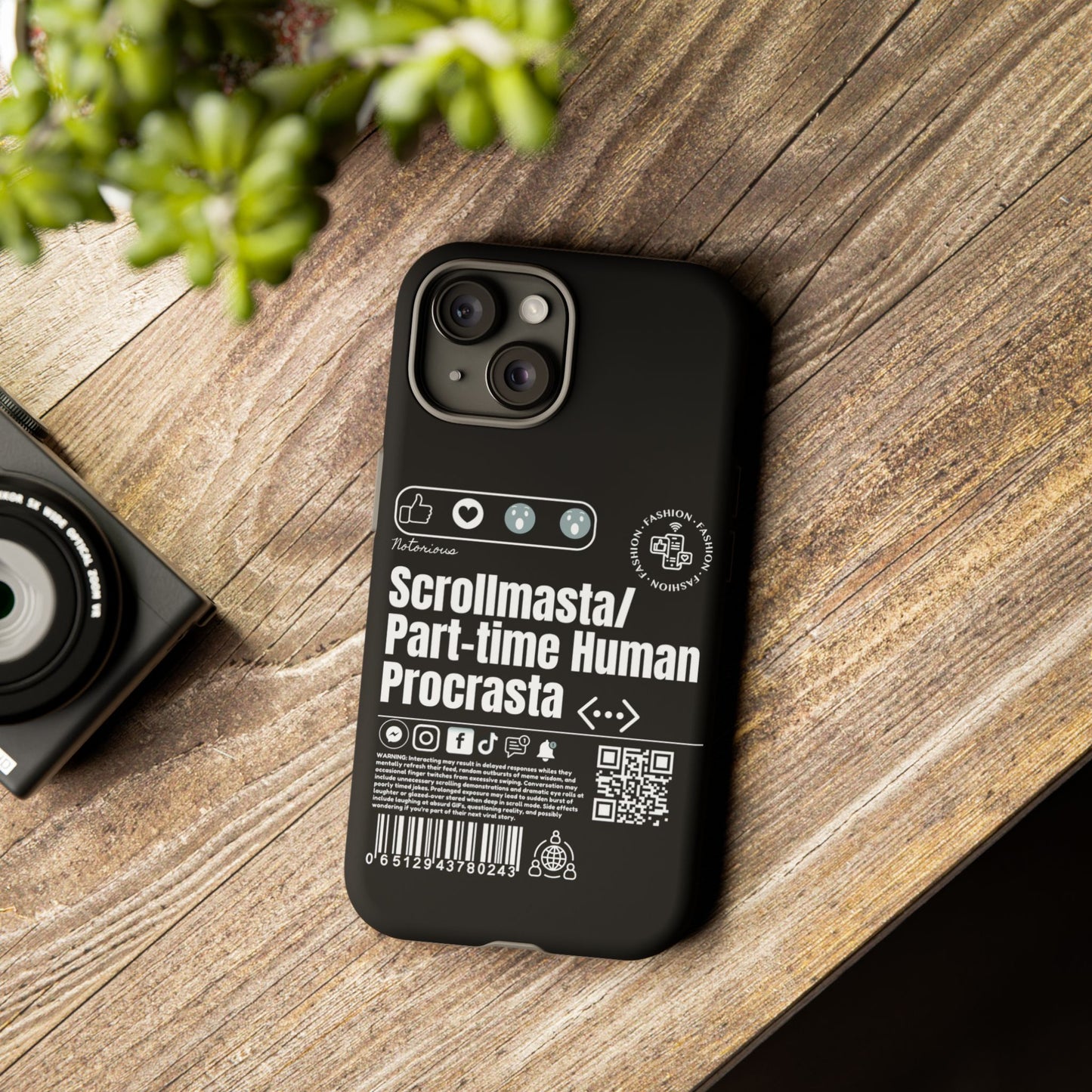 Virtuosoh Scrollmasta Tough Phone Case for iPhone -Black