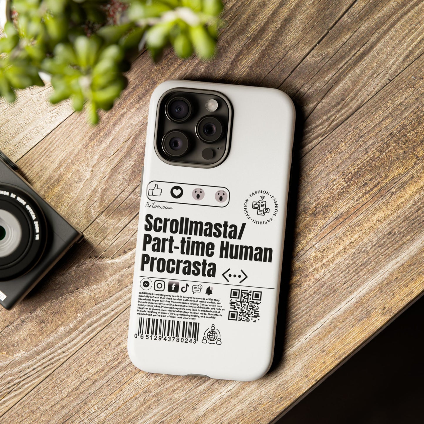 Virtuosoh Scrollmasta Tough Phone case for iPhone - White