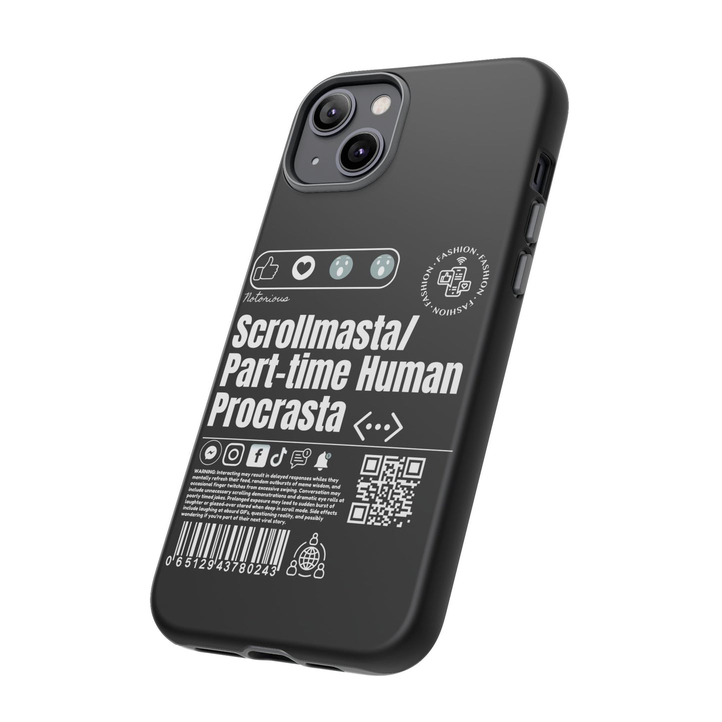 Virtuosoh Scrollmasta Tough Phone Case for iPhone -Black