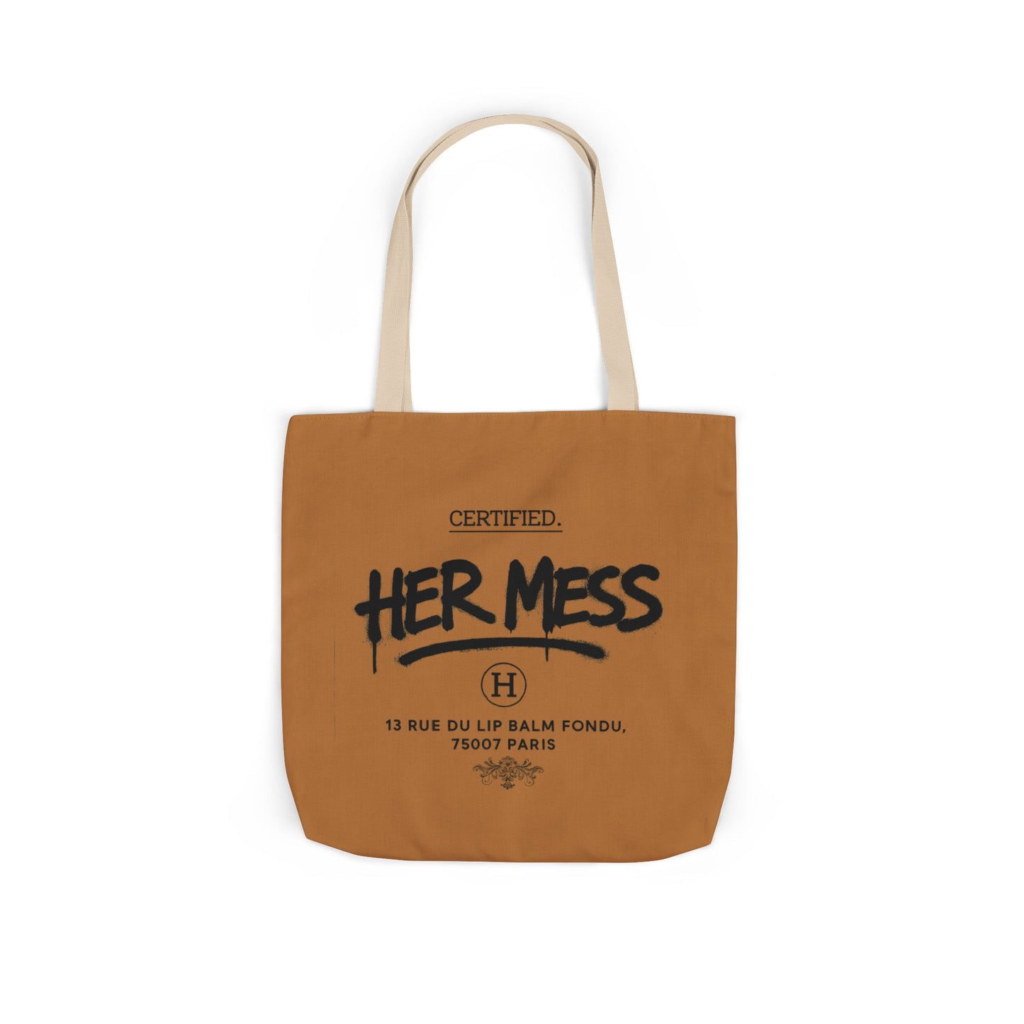Virtuoso Canvas Tote Bag - "HER MESS" 18" x 18"