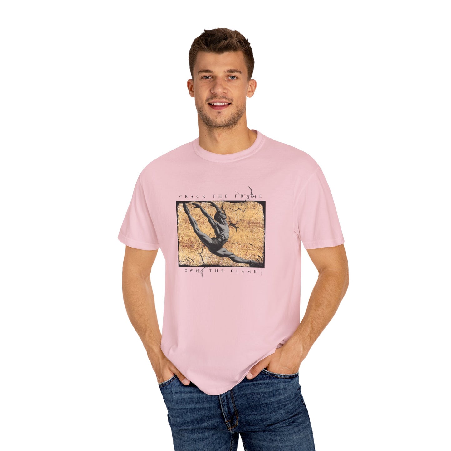 Virtuosoh Crack the Frame Own the Flame unisex T-shirt
