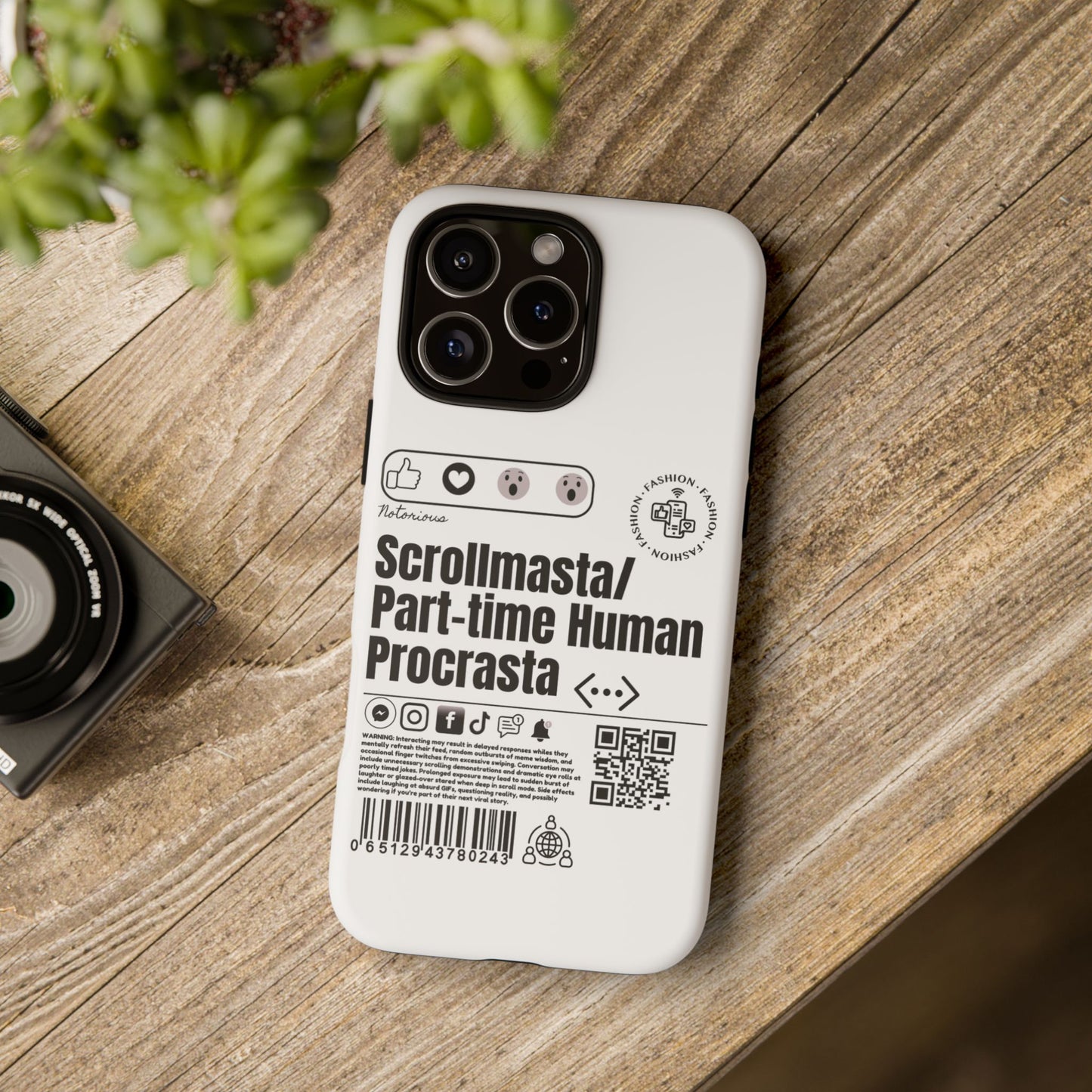 Virtuosoh Scrollmasta Tough Phone case for iPhone - White